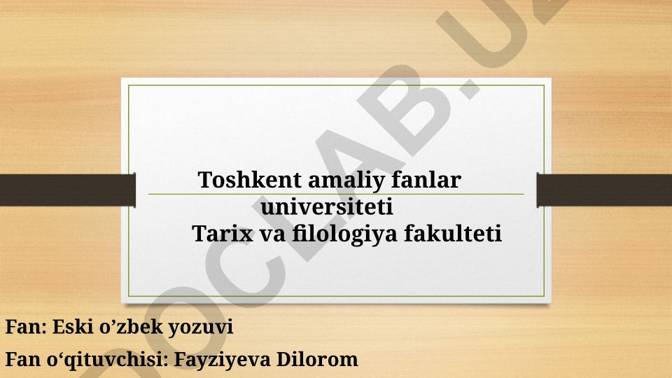 SIN, SHIN, SOD VA ZOD HARFLARI