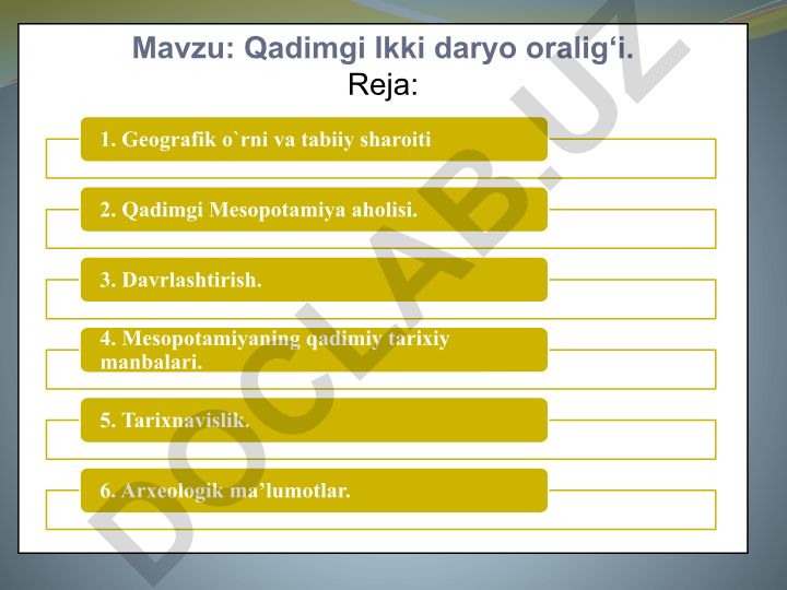 Qadimgi Ikki daryo oralig‘i