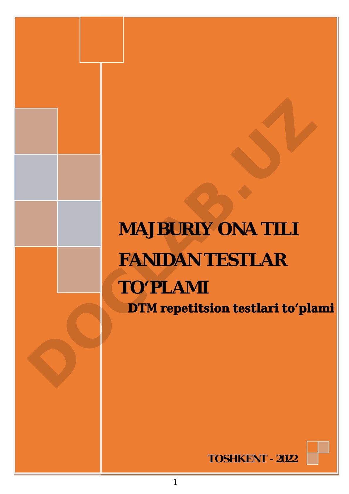 Badiiy-tasviriy vositalar majburiy ona tili fanidan testlar to‘plami