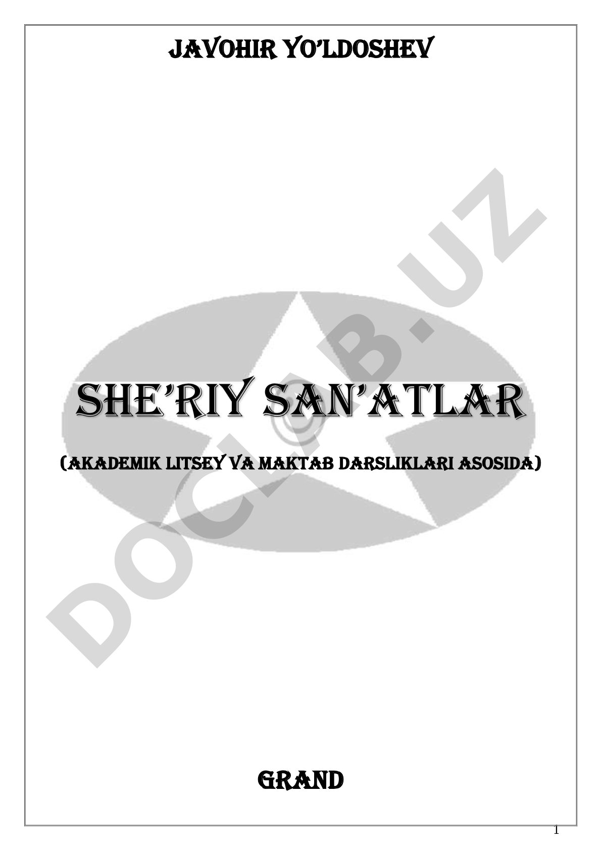 She'riy san'atlar: tashbeh