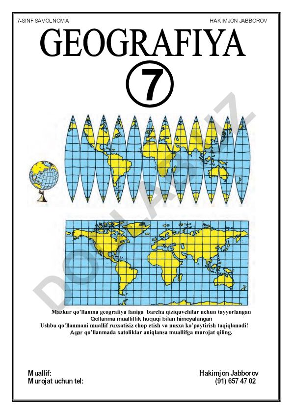 O'rta Osiyo tabiiy geografiyasi
