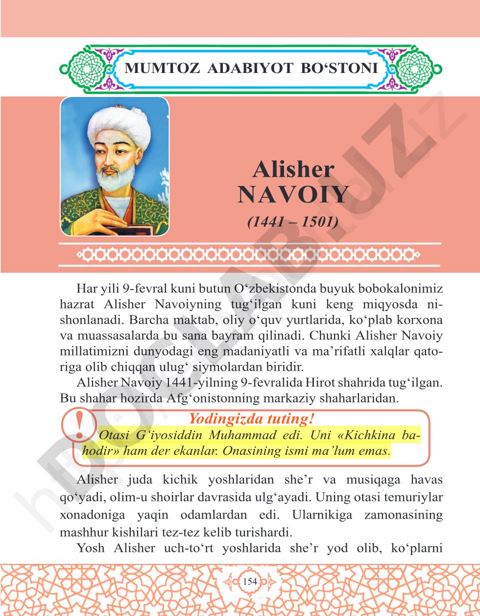 Alisher Navoiy hayoti va ijodi