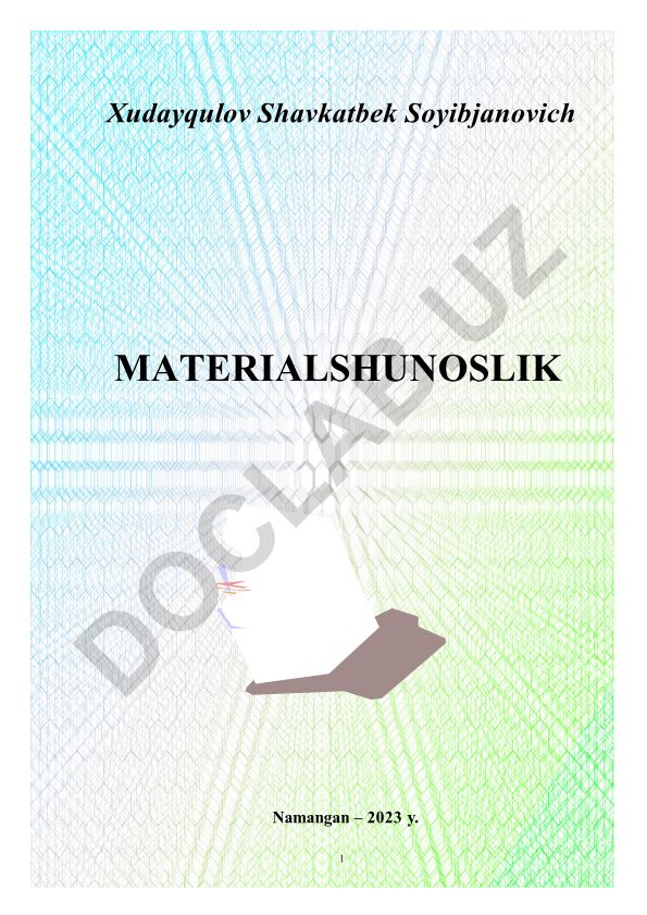 Materialshunoslik