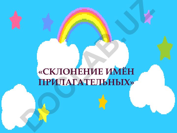 Склонение имён прилагательных в русском языке