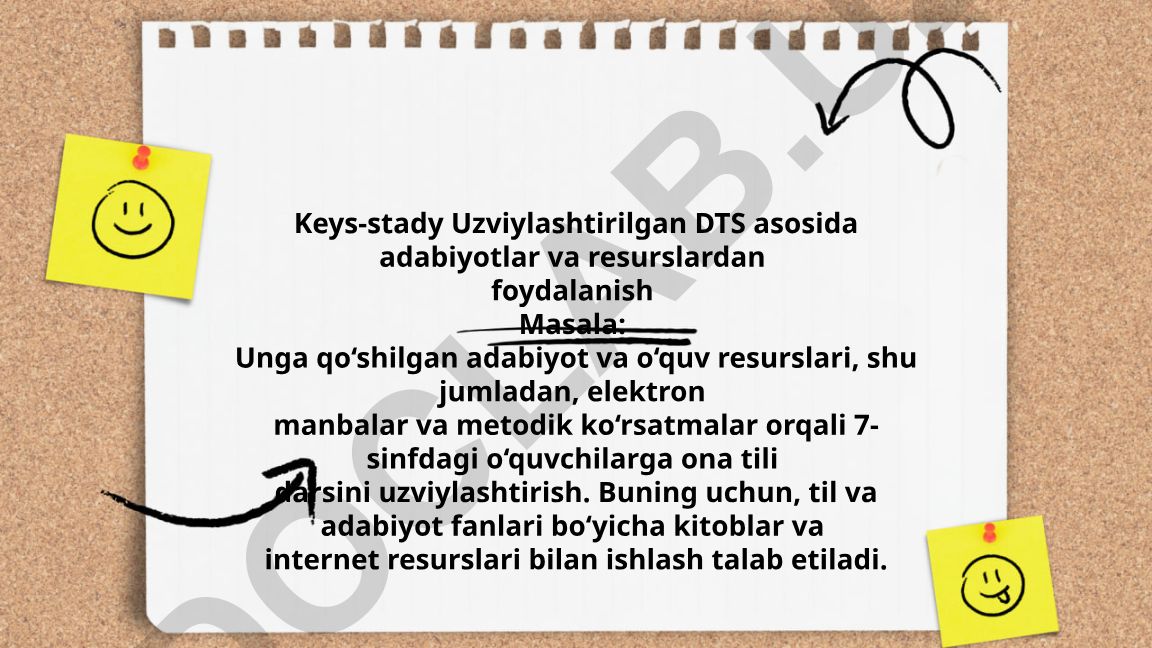 Uzviylashtirilgan DTS asosida 7-sinf ona tili darslarini uzviylashtirish
