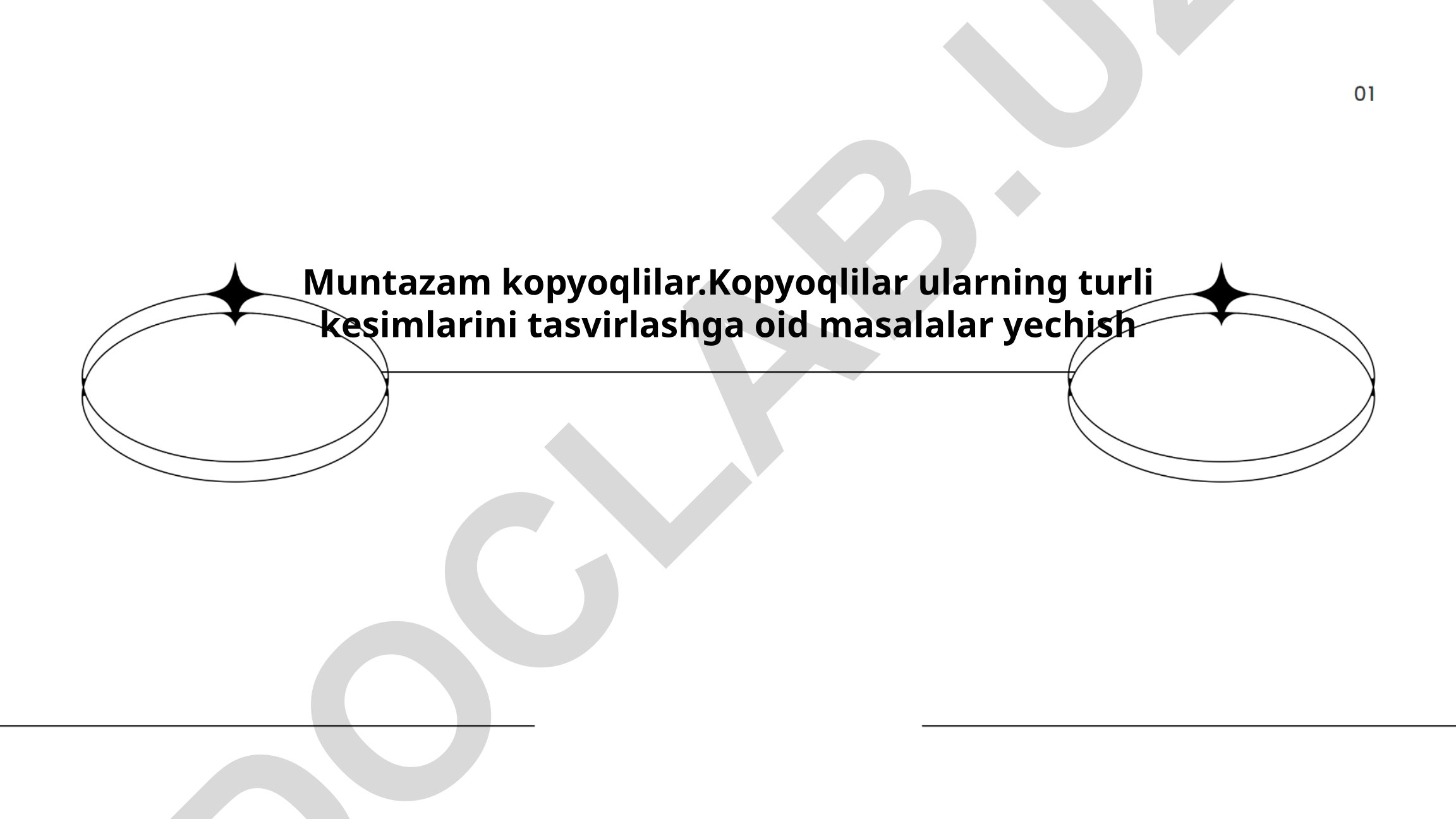 Muntazam koʻpburchaklarda kesimlar maydonlarini hisoblash
