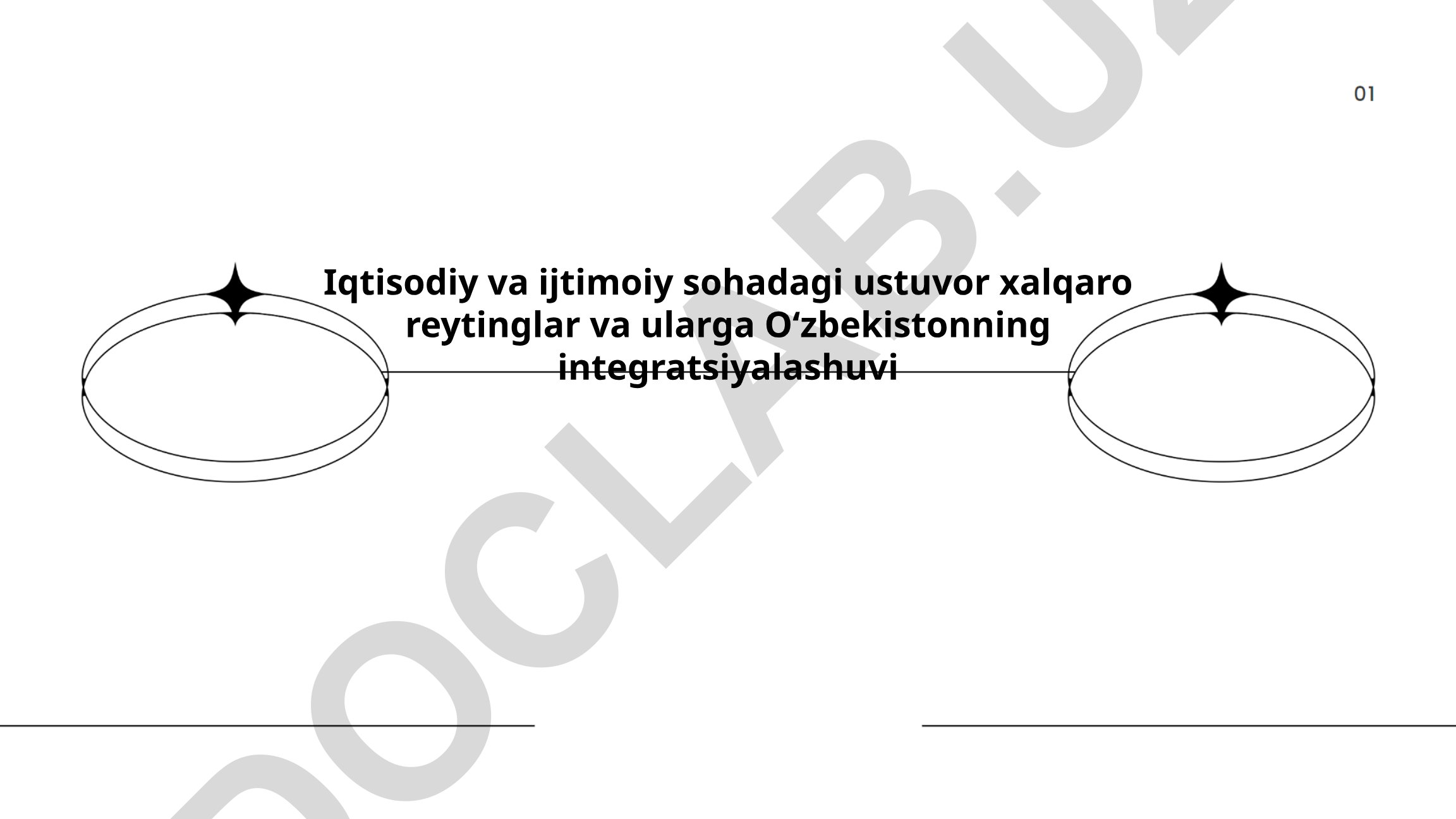 Iqtisodiy va ijtimoiy sohadagi ustuvor xalqaro reytinglar va Oʻzbekistonning integratsiyalashuvi