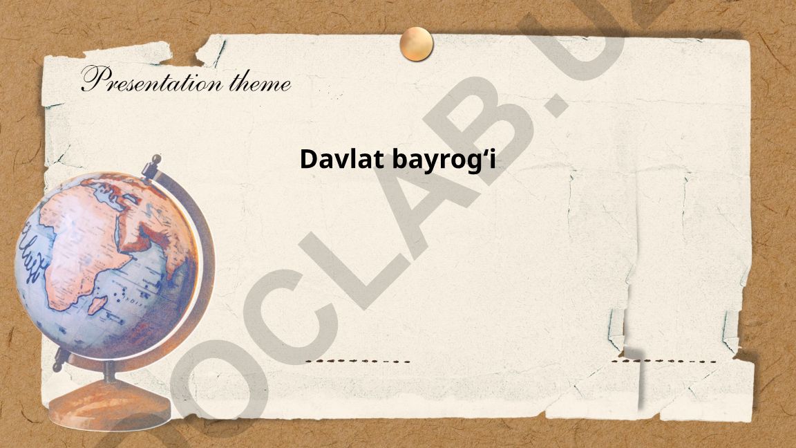 O'zbekiston davlat bayrog'i tarixi va ramzlari