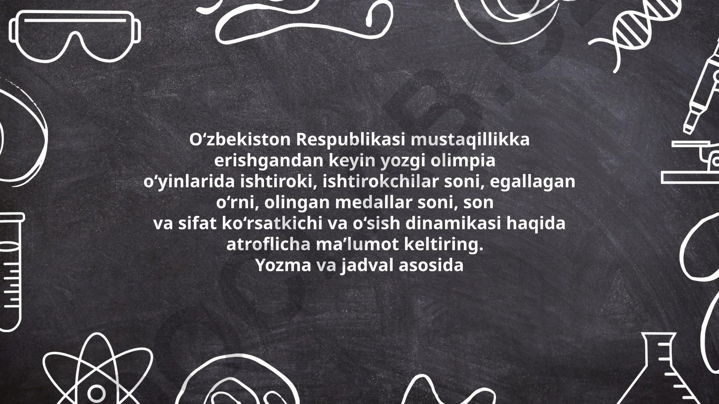 O‘zbekiston Respublikasining mustaqillikdan keyingi yozgi Olimpiya o‘yinlaridagi ishtiroki va natijalari