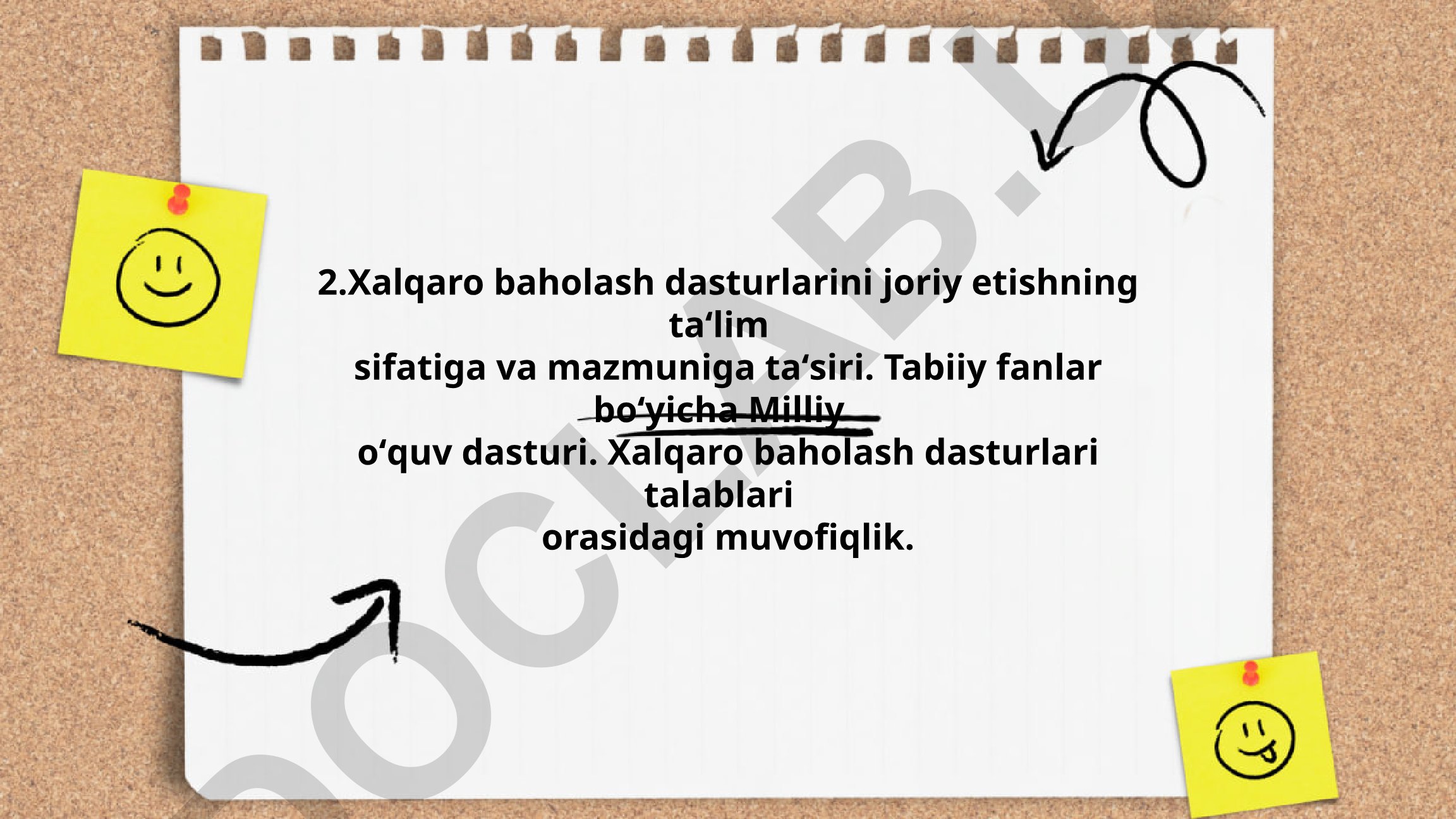Xalqaro baholash dasturlarini joriy etishning ta'lim sifatiga va mazmuniga ta'siri