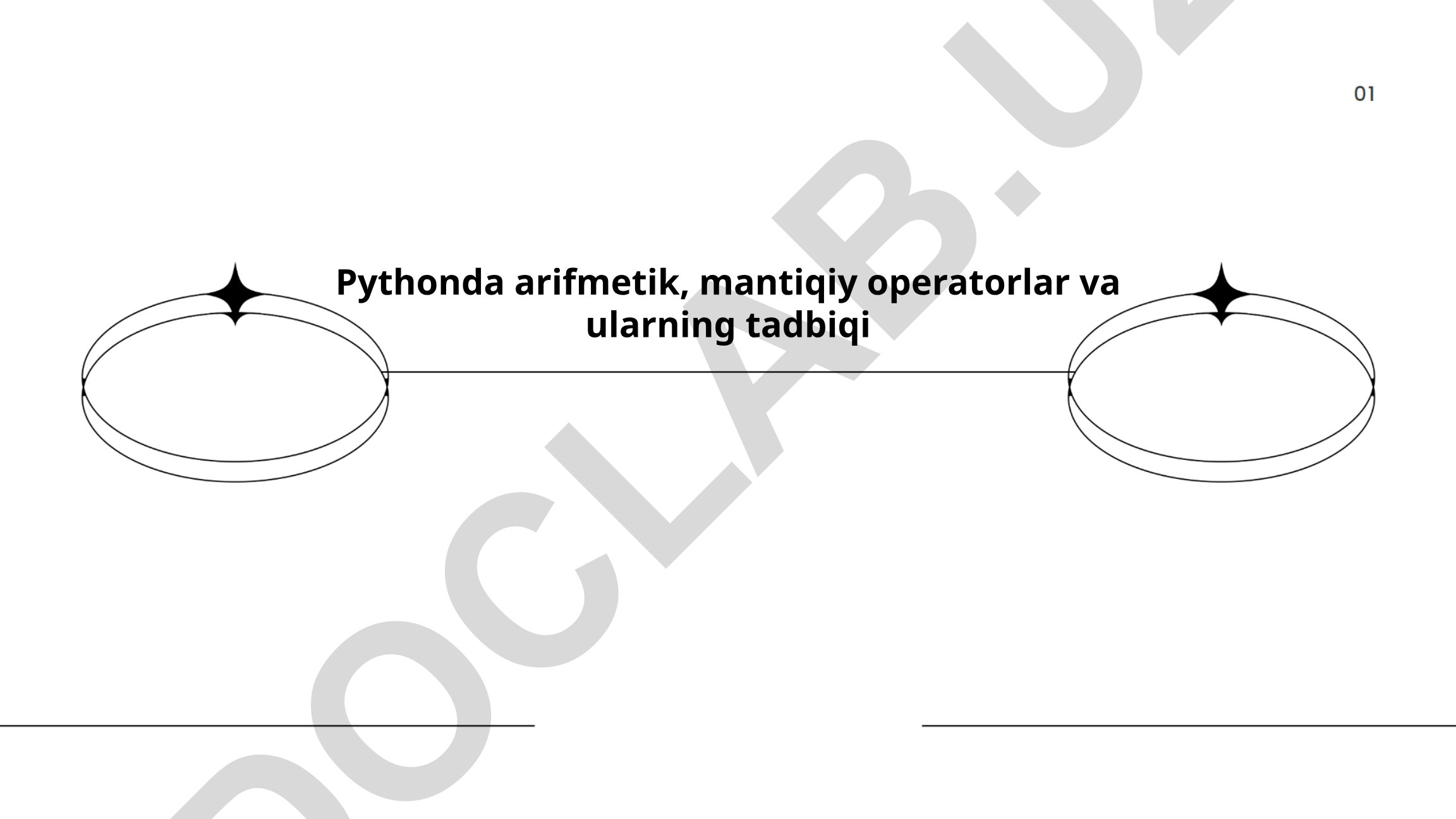 Pythonda arifmetik va mantiqiy operatorlar