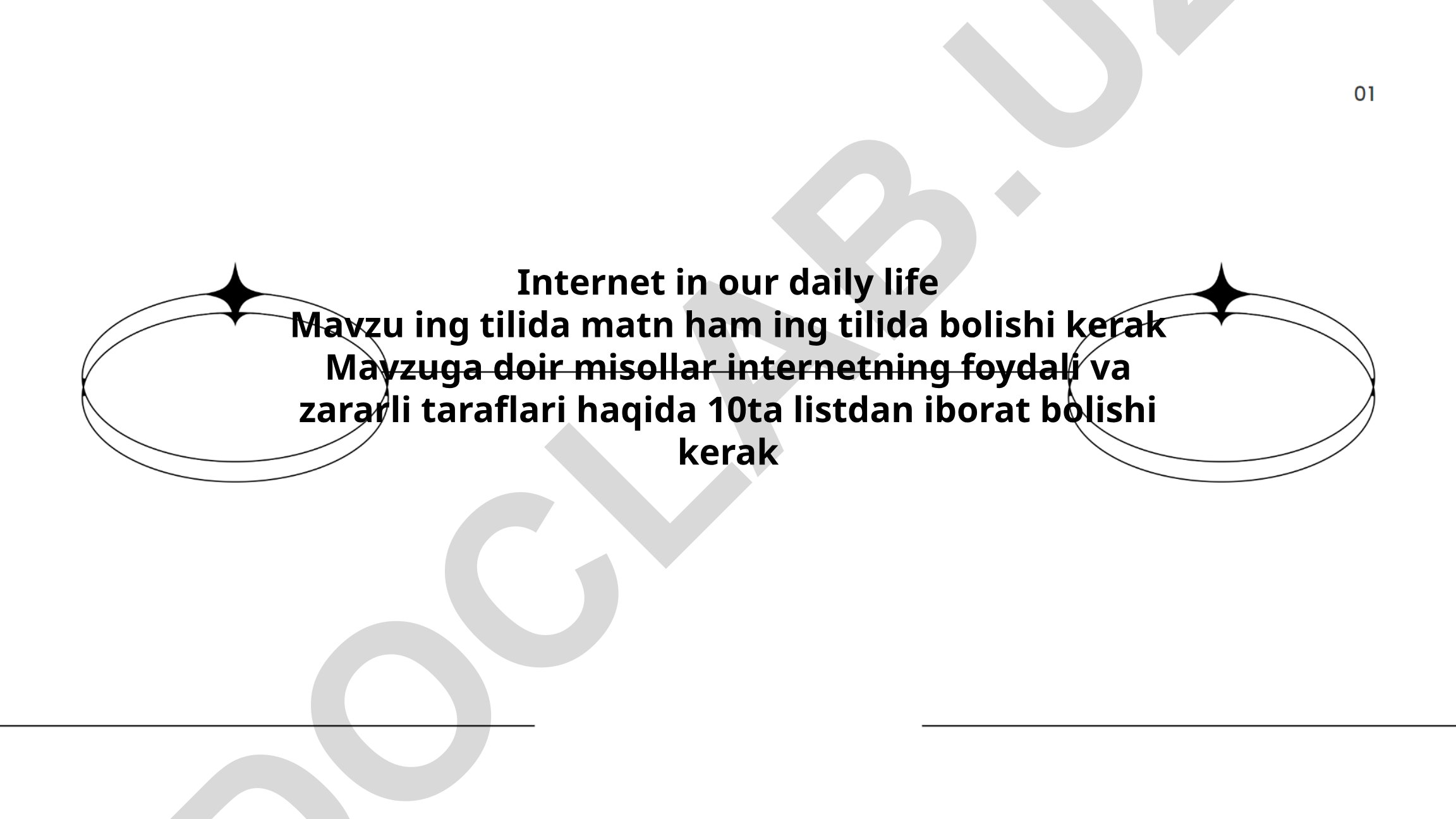 Internet in our daily life