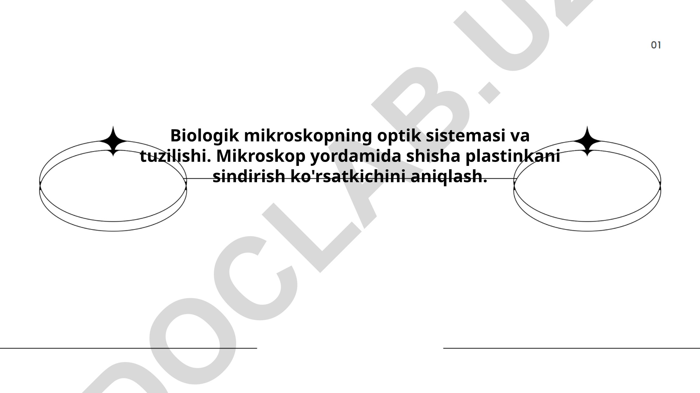 Biologik mikroskopning optik sistemasi va tuzilishi