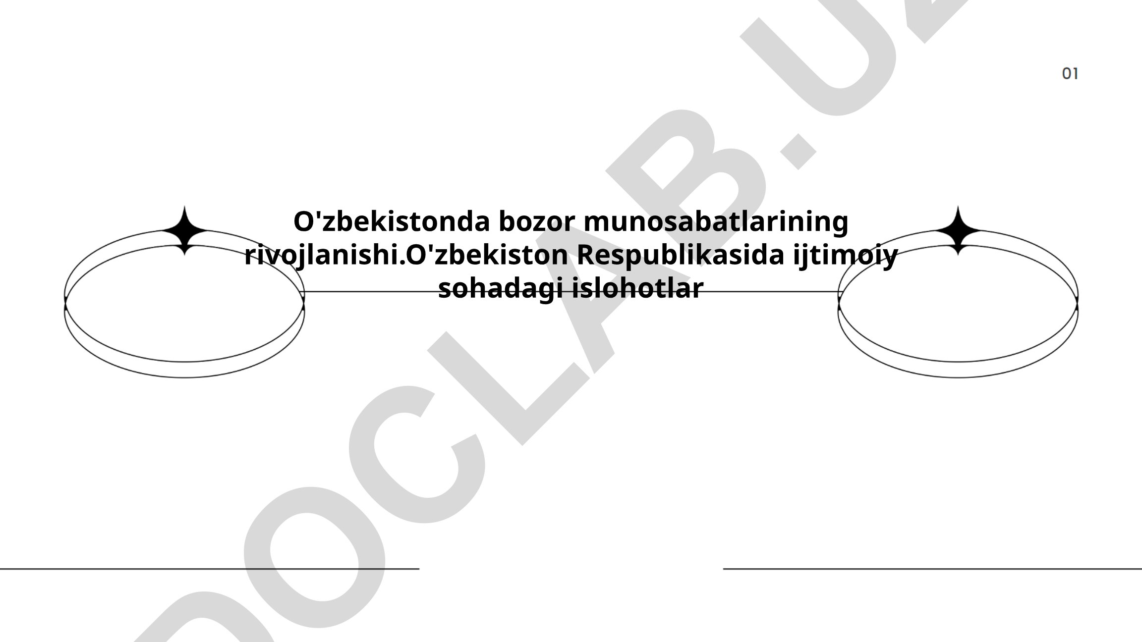 O'zbekistonda bozor munosabatlarining rivojlanishi