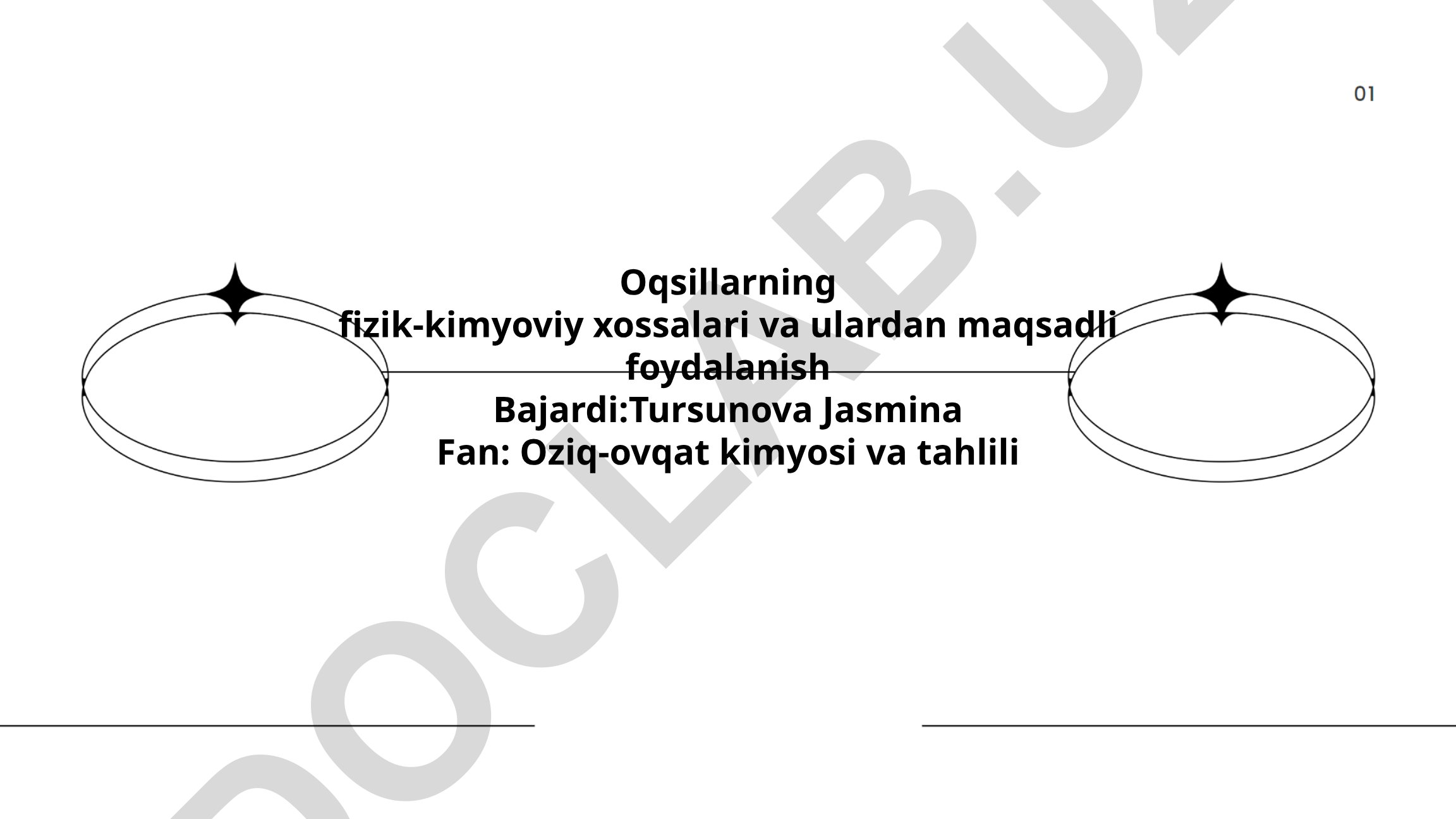 Oqsillarning fizik-kimyoviy xossalari va ulardan maqsadli foydalanish