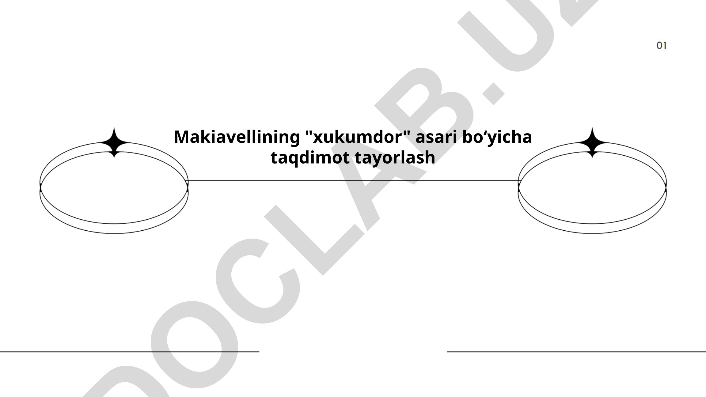 Makiavellining "xukumdor" asari boʻyicha taqdimot