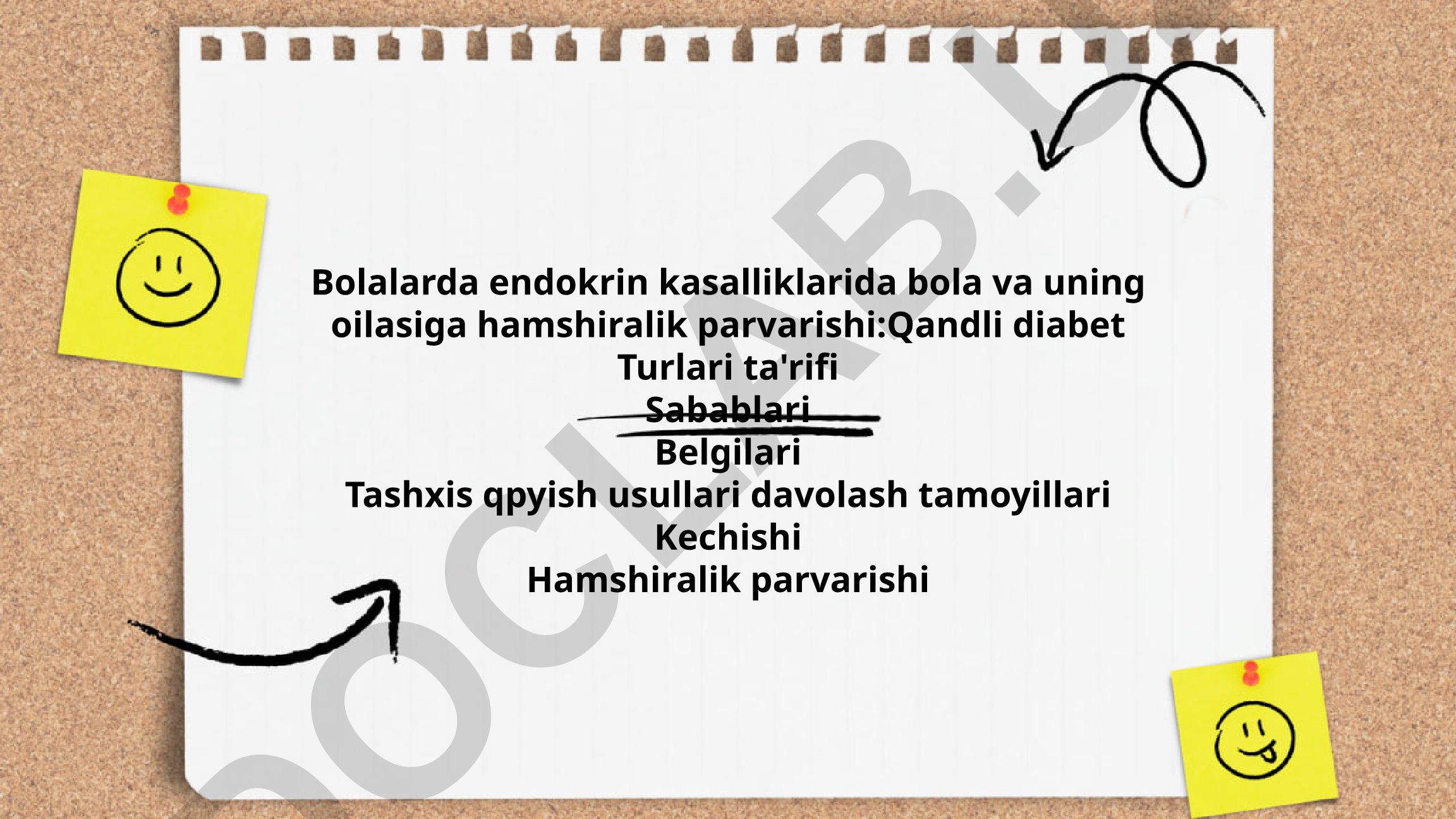 Bolalarda qandli diabet turlari va hamshiralik parvarishi