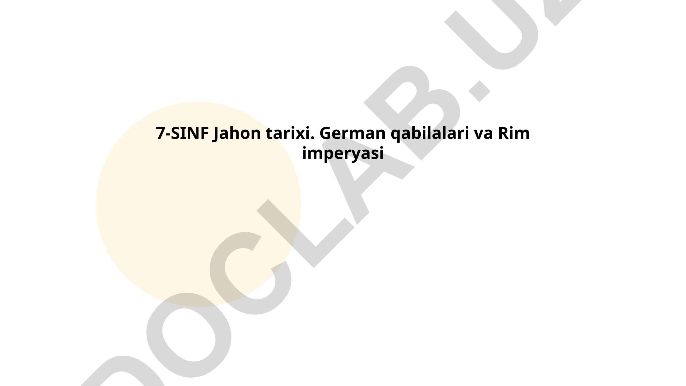 German qabilalari va Rim imperyasi tarixi