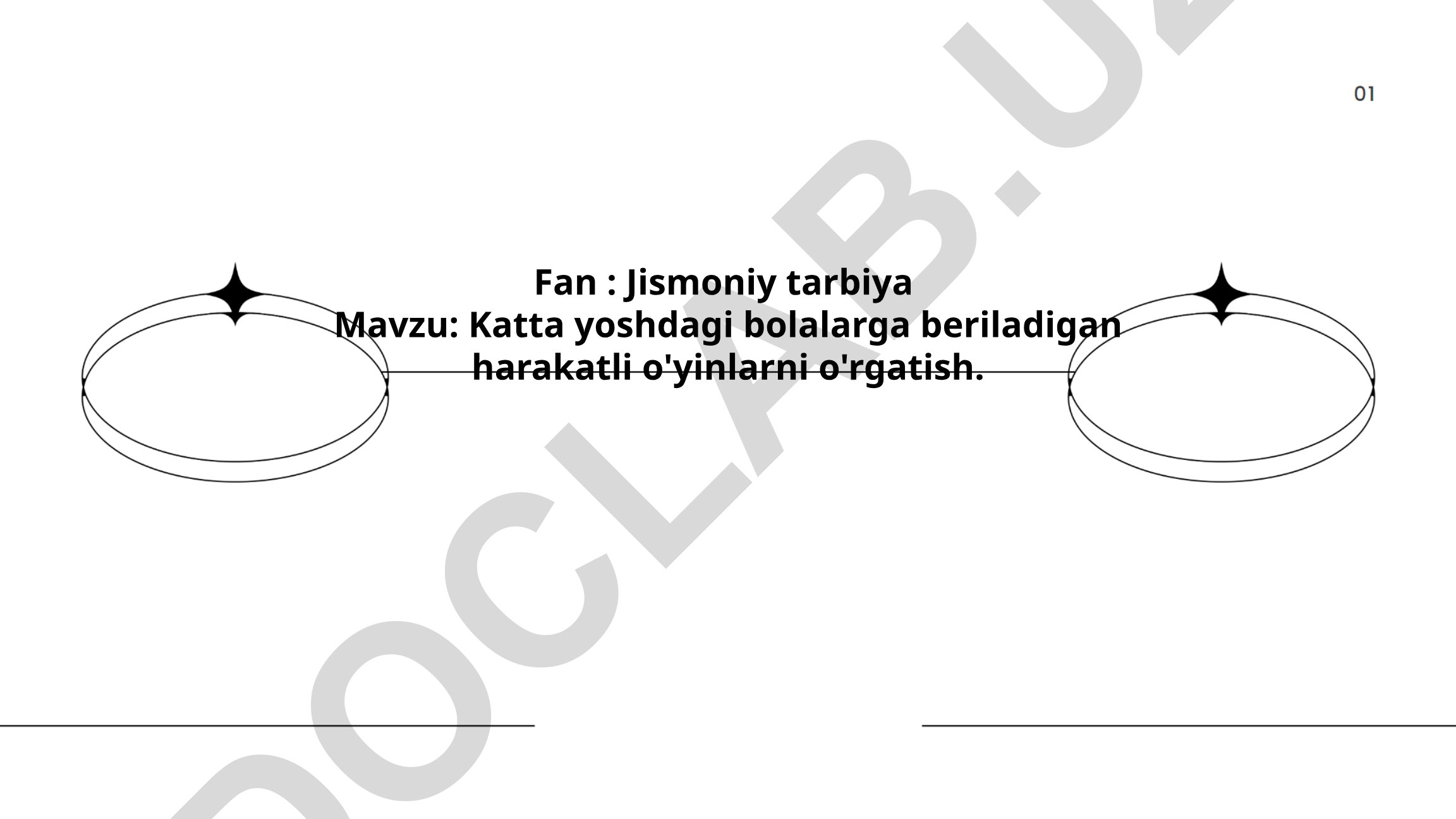 Katta yoshdagi bolalarga beriladigan harakatli o'yinlarni o'rgatish