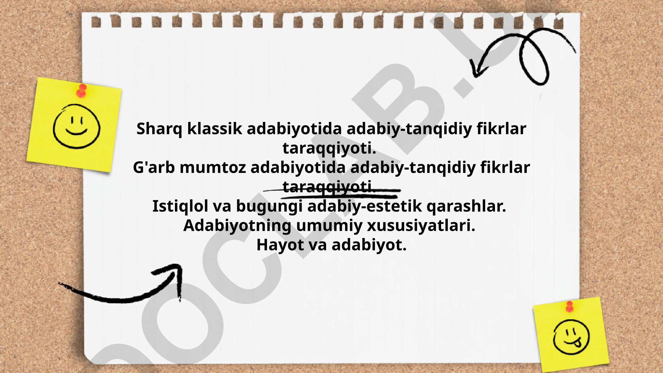Sharq va G'arb adabiyotida tanqidiy fikrlar taraqqiyoti