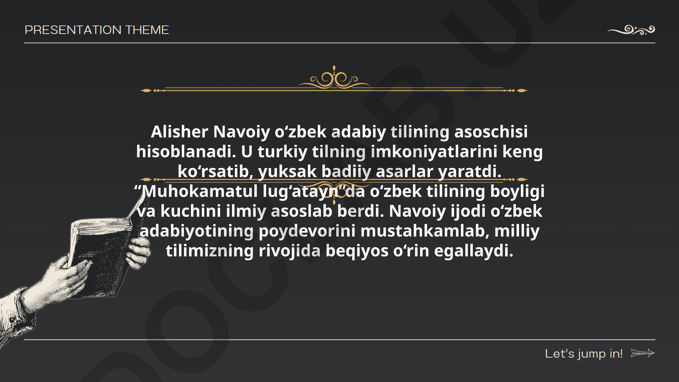 Alisher Navoiy va o‘zbek adabiy tilining asoschisi sifatidagi roli
