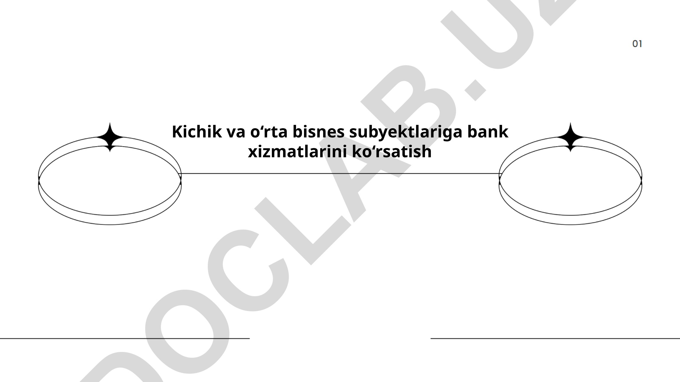 Kichik va o‘rta biznes subyektlariga bank xizmatlarini ko‘rsatish