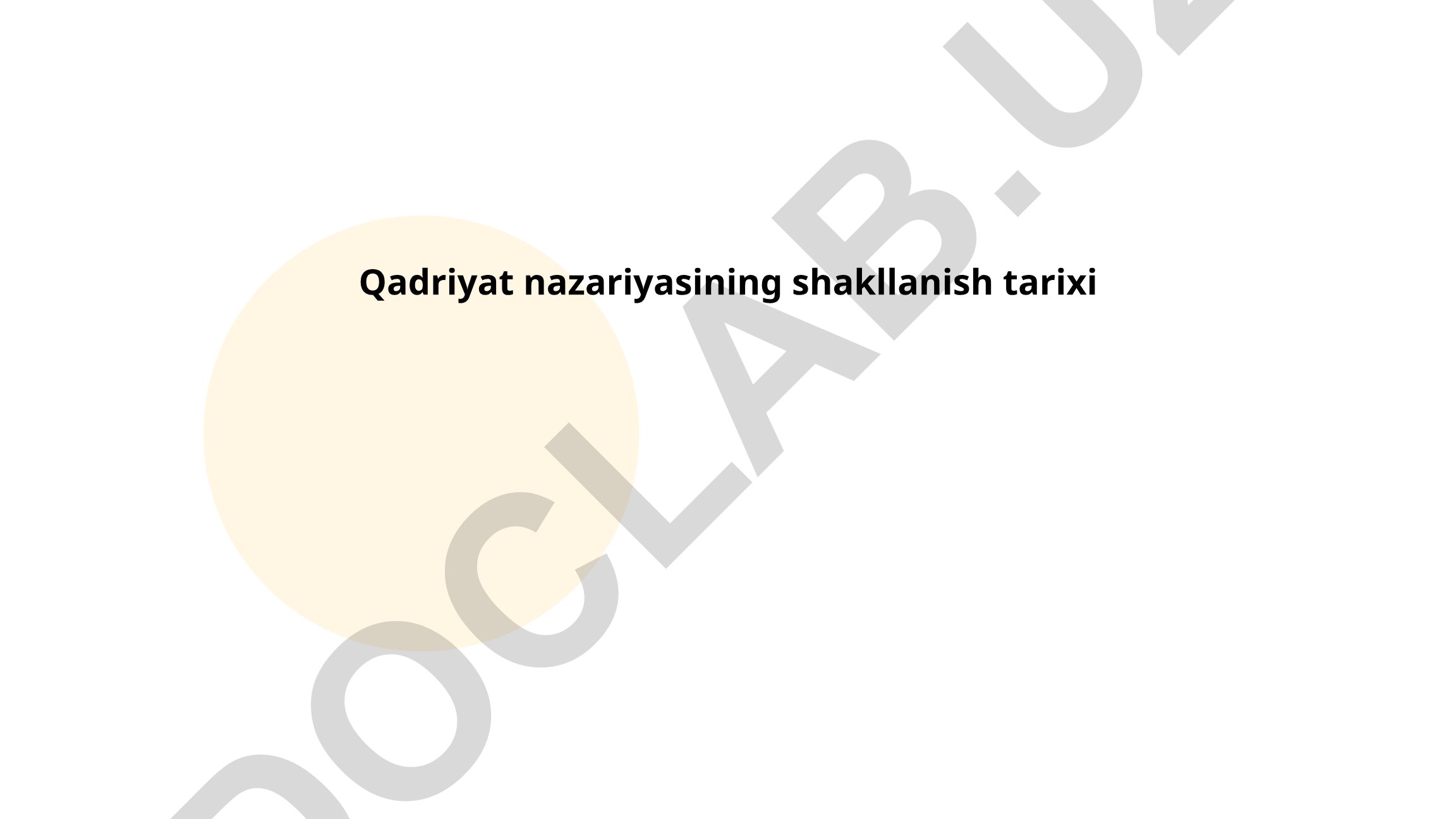 Qadriyat nazariyasining shakllanish tarixi