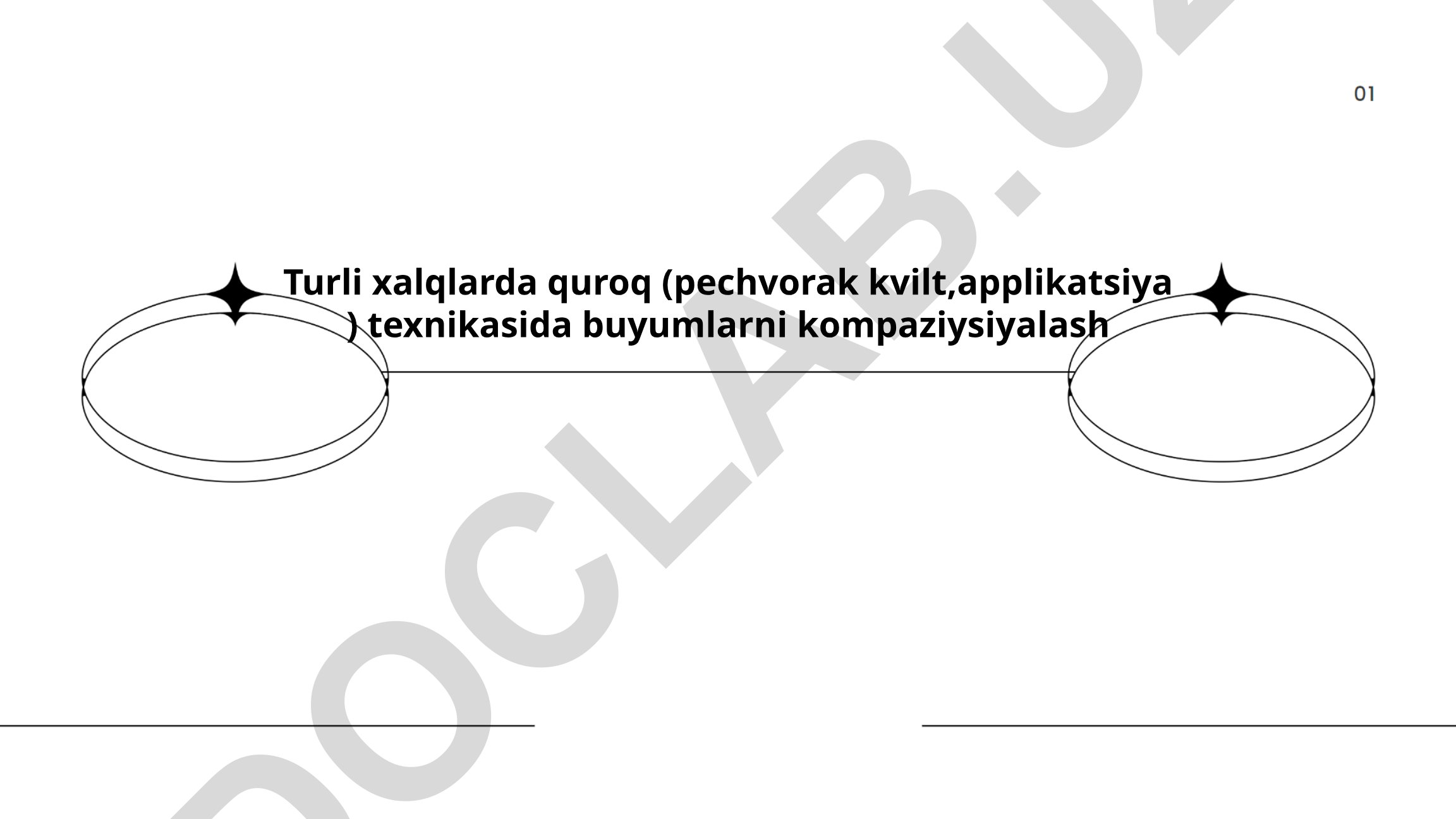 Turli xalqlarda quroq texnikasida buyumlarni kompozitsiyalash