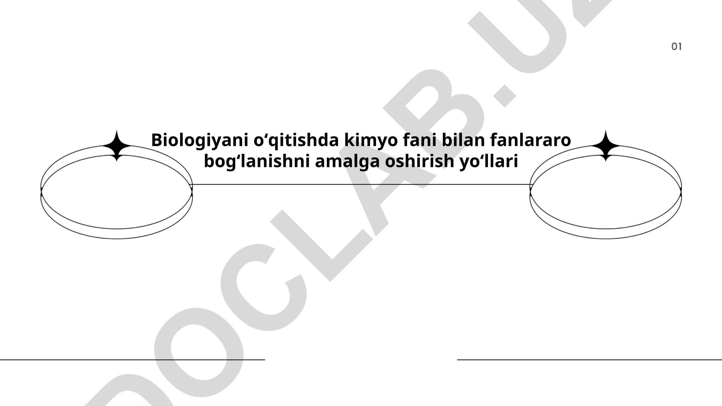 Biologiyani o'qitishda kimyo fani bilan fanlararo bog'lanish yo'llari