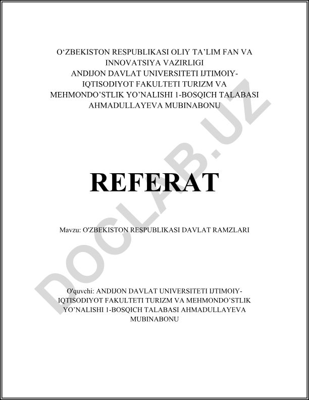 O'zbekiston Respublikasi Davlat ramzlari