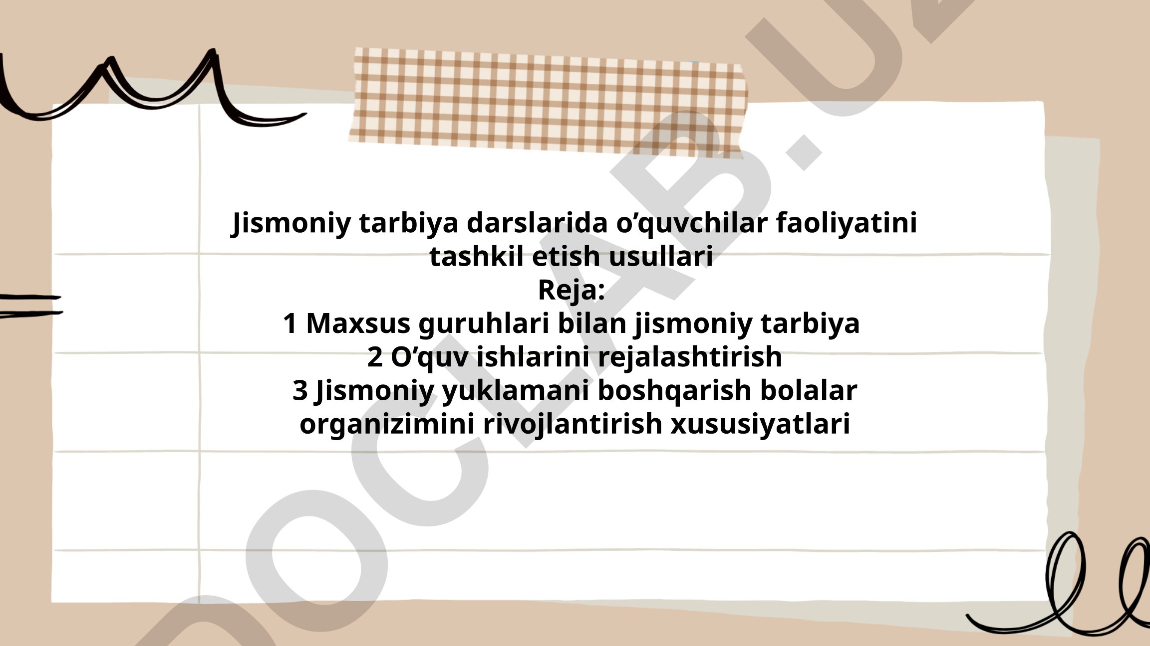 Jismoniy tarbiya darslarida o'quvchilar faoliyatini tashkil etish usullari