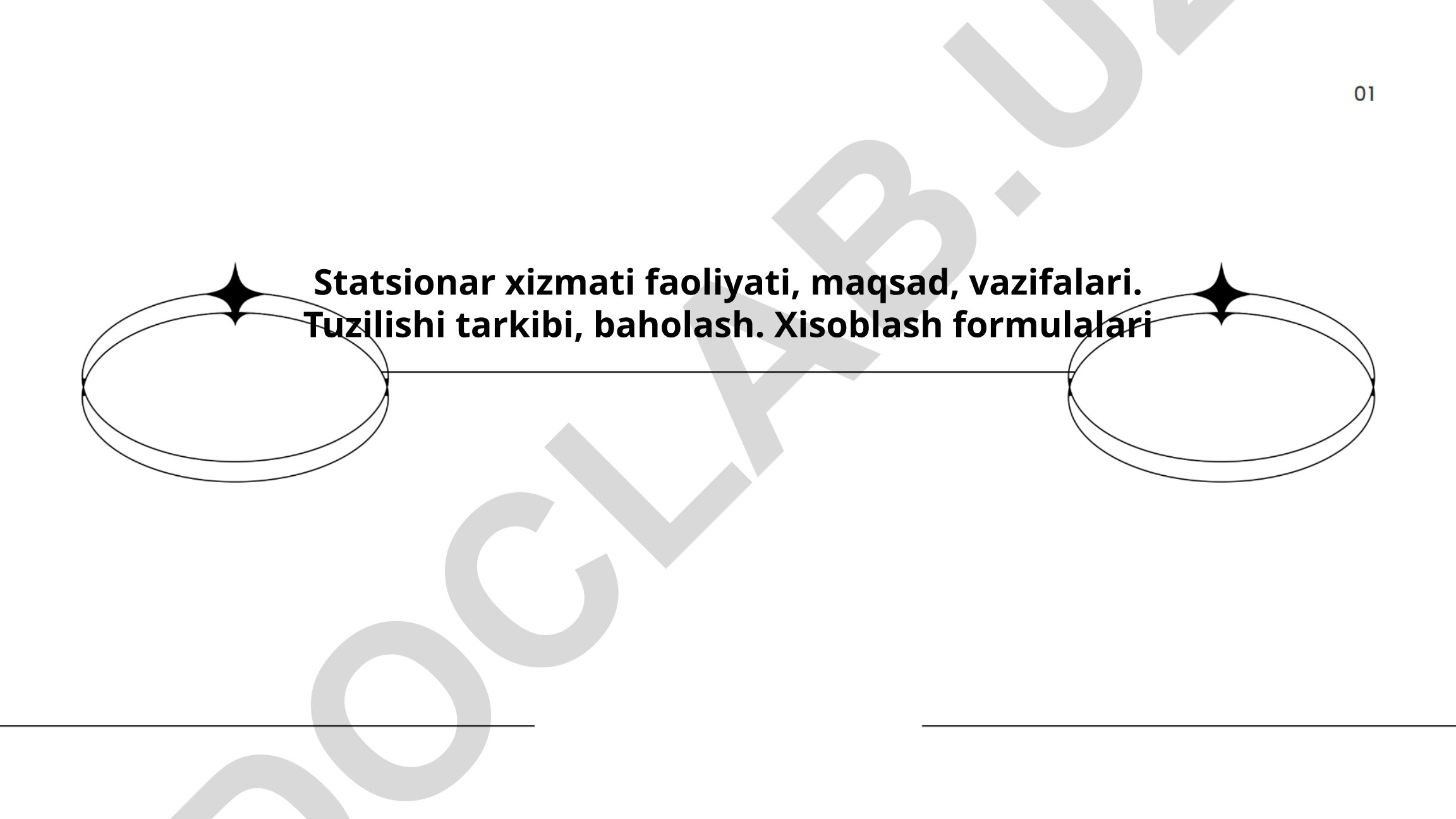 Statsionar xizmati faoliyati, maqsad, vazifalari va tuzilishi