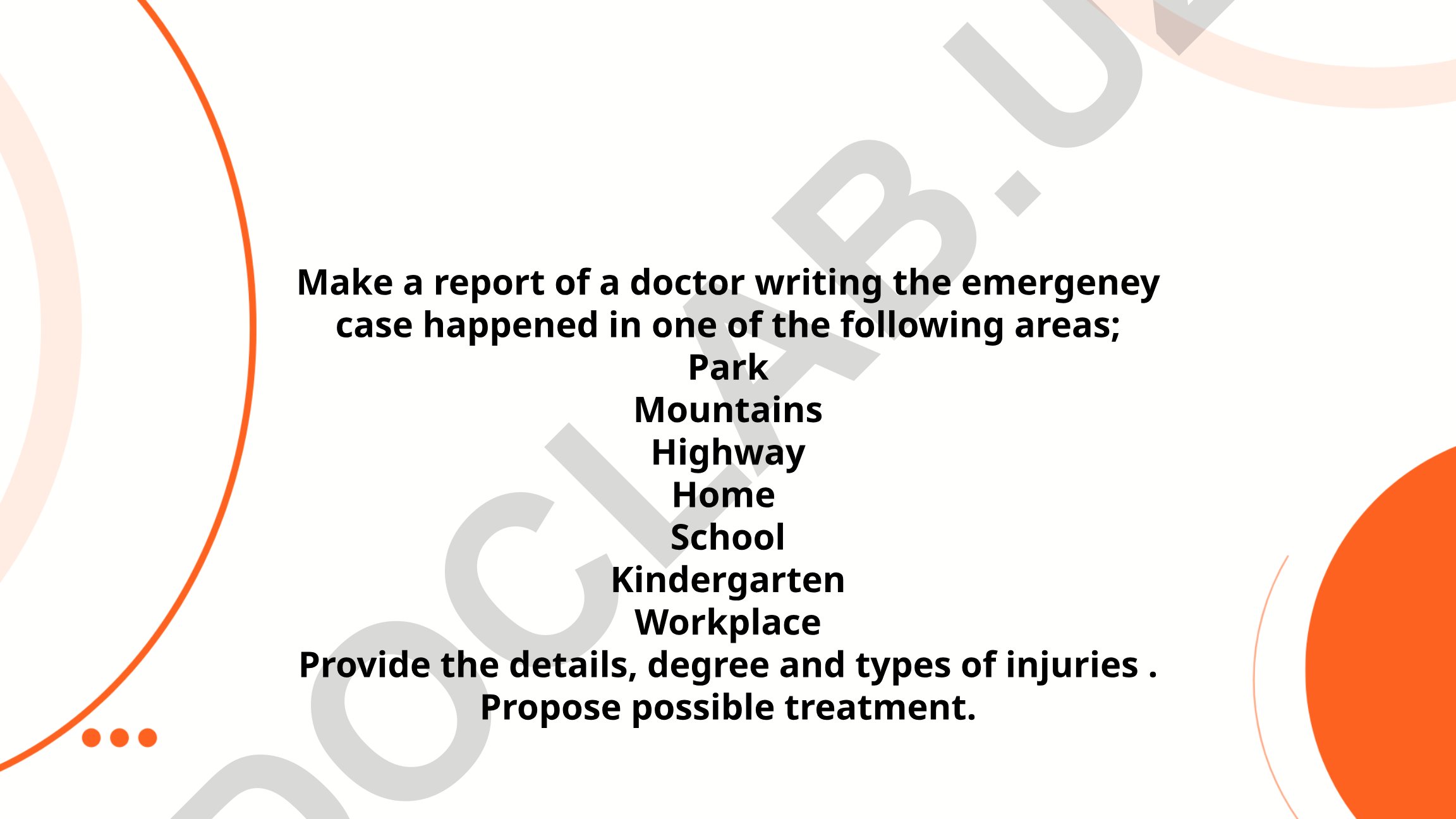 Emergency Case Report: Medical Incident in the Park