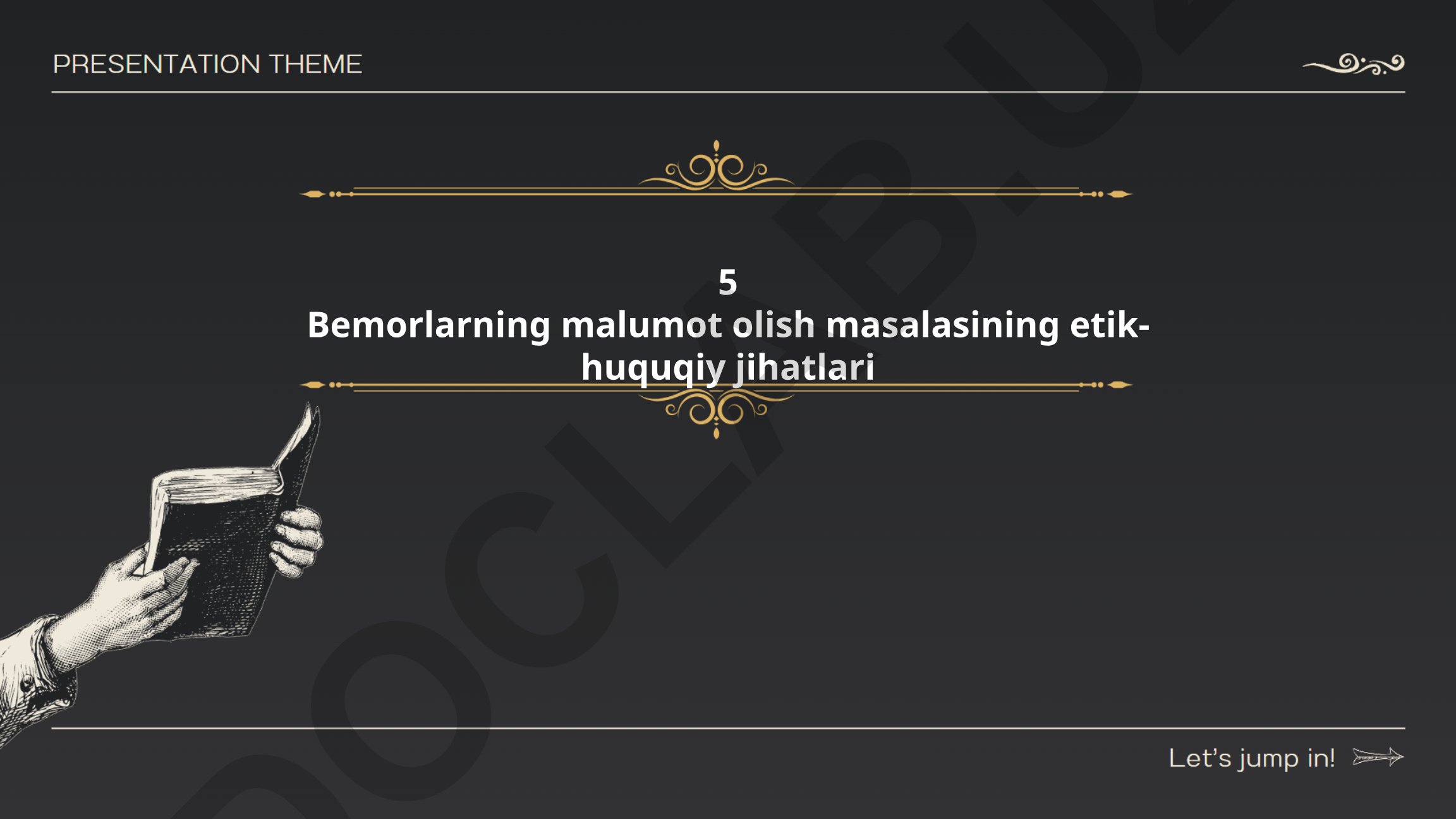 Bemorlarning ma'lumot olish masalasining etik-huquqiy jihatlari