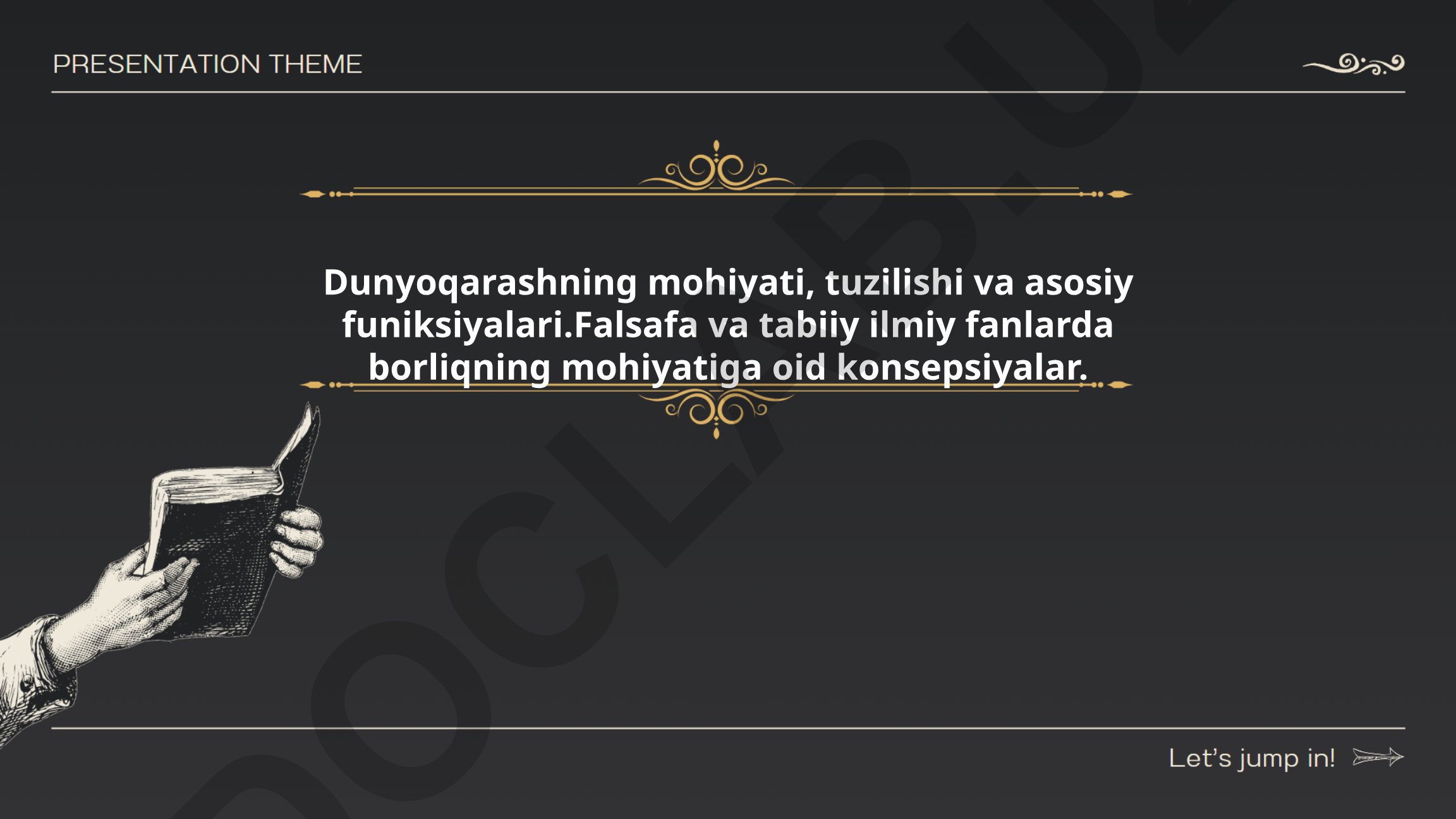 Dunyoqarashning mohiyati, tuzilishi va asosiy funksiyalari