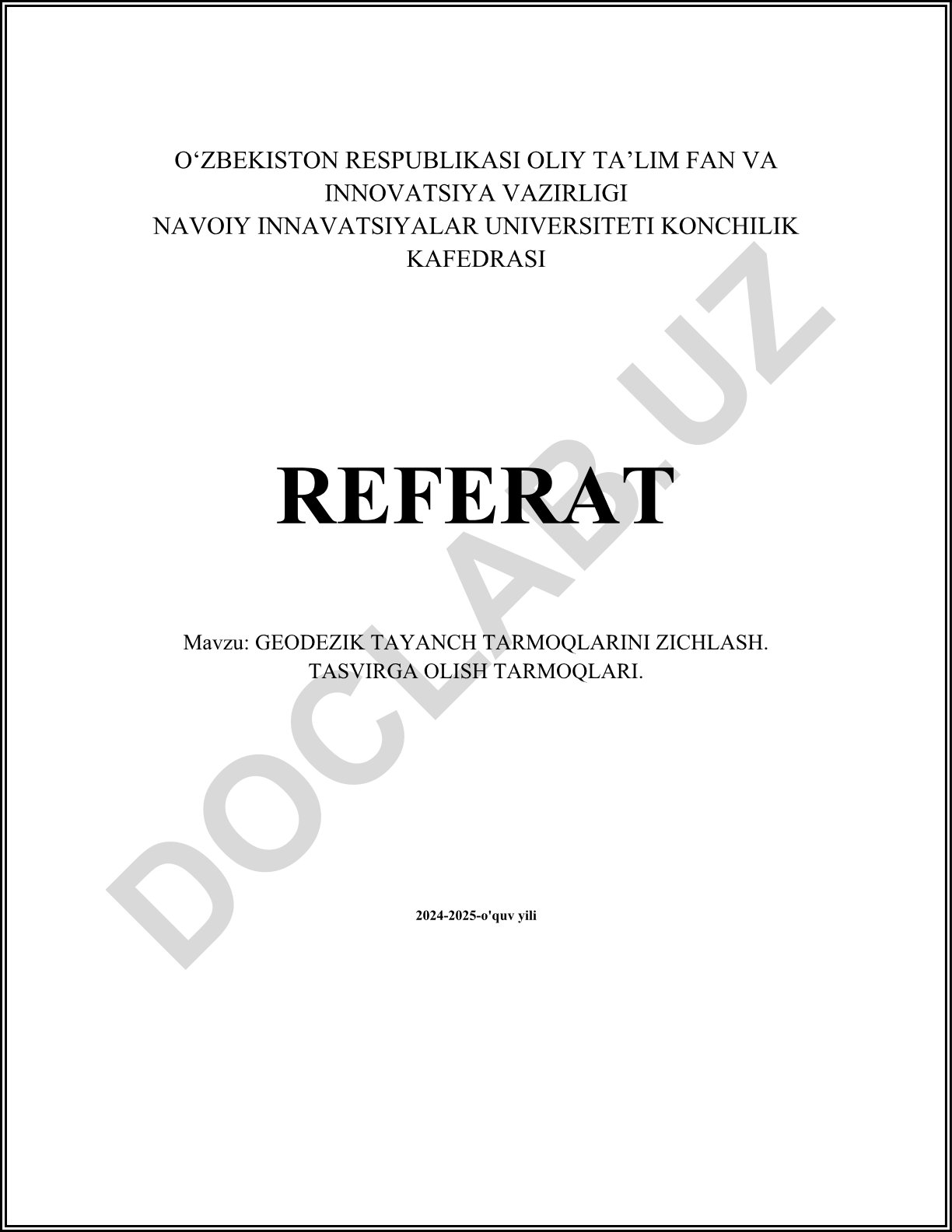 Geodezik tayanch tarmoqlarini zichlash. Tasvirga olish tarmoqlari