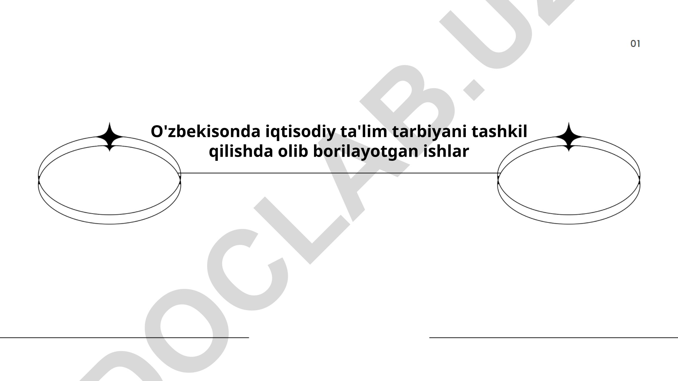 O'zbekistonda iqtisodiy ta'lim tarbiyani tashkil qilish