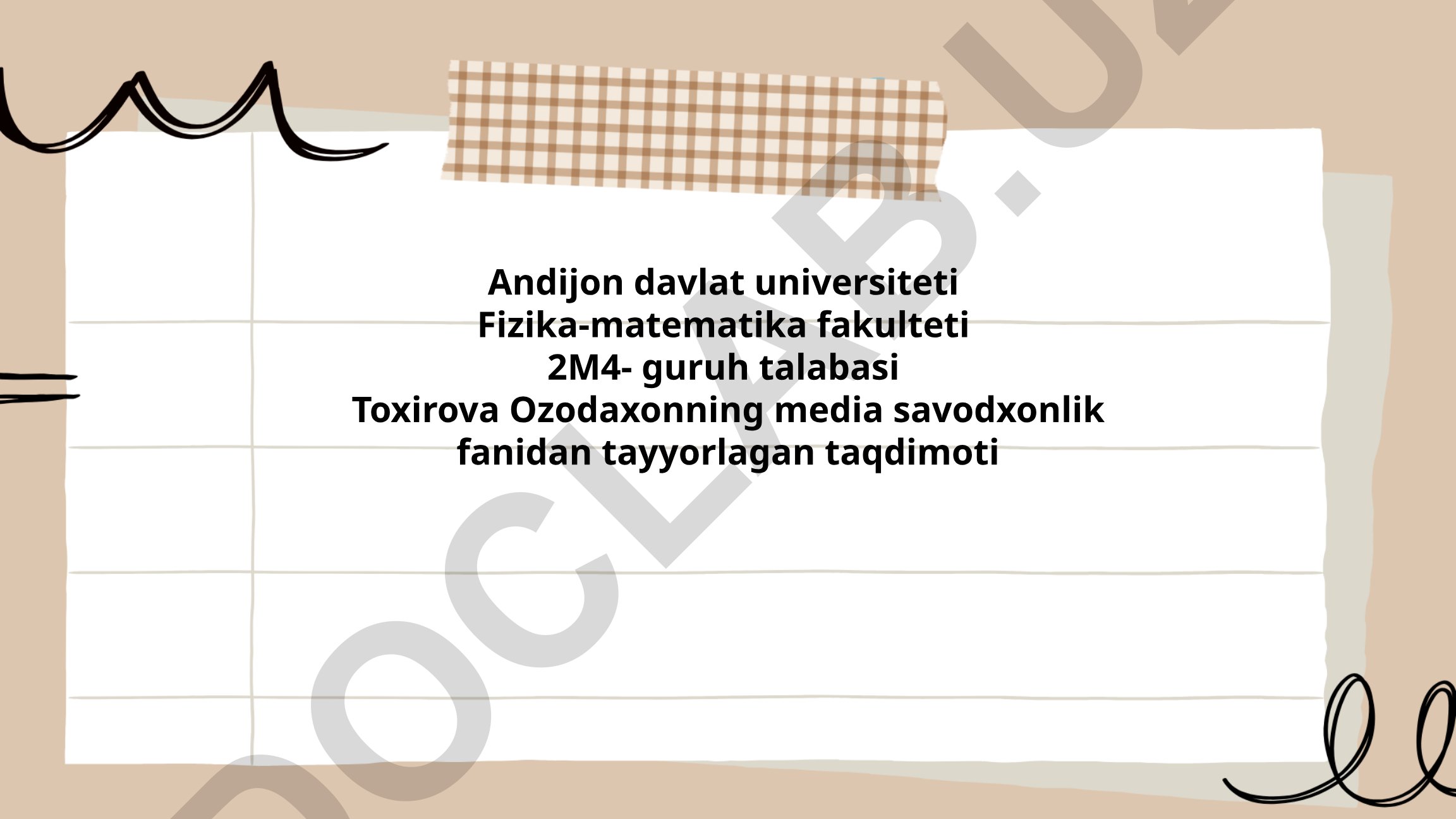 Media savodxonlikka kirish — asosiy tushunchalar
