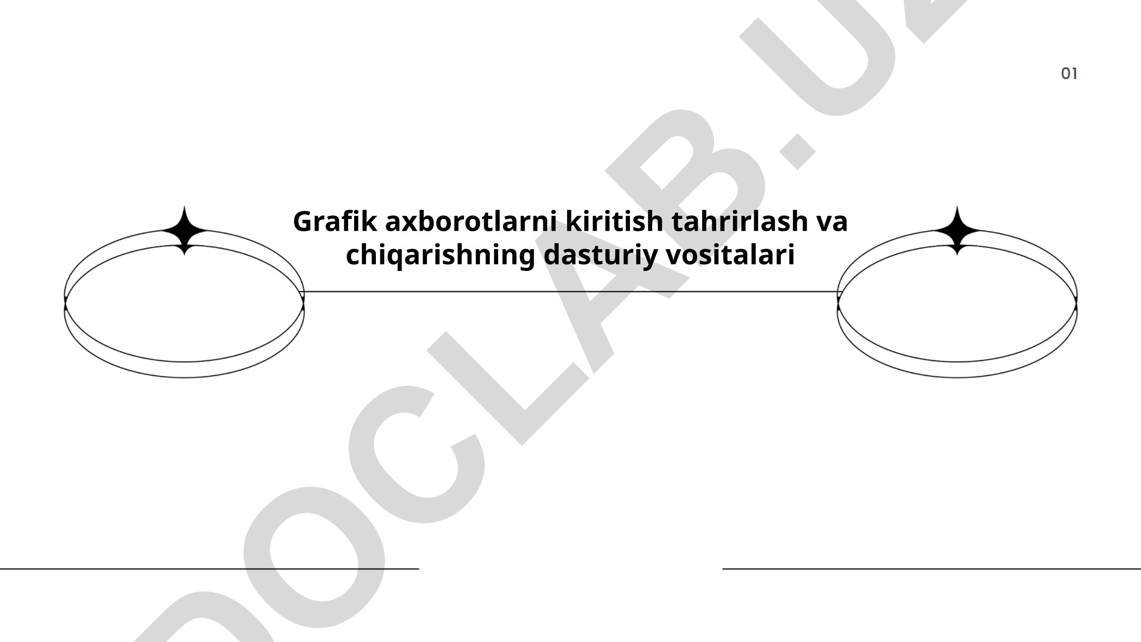 Grafik axborotlarni kiritish, tahrirlash va chiqarishning dasturiy vositalari