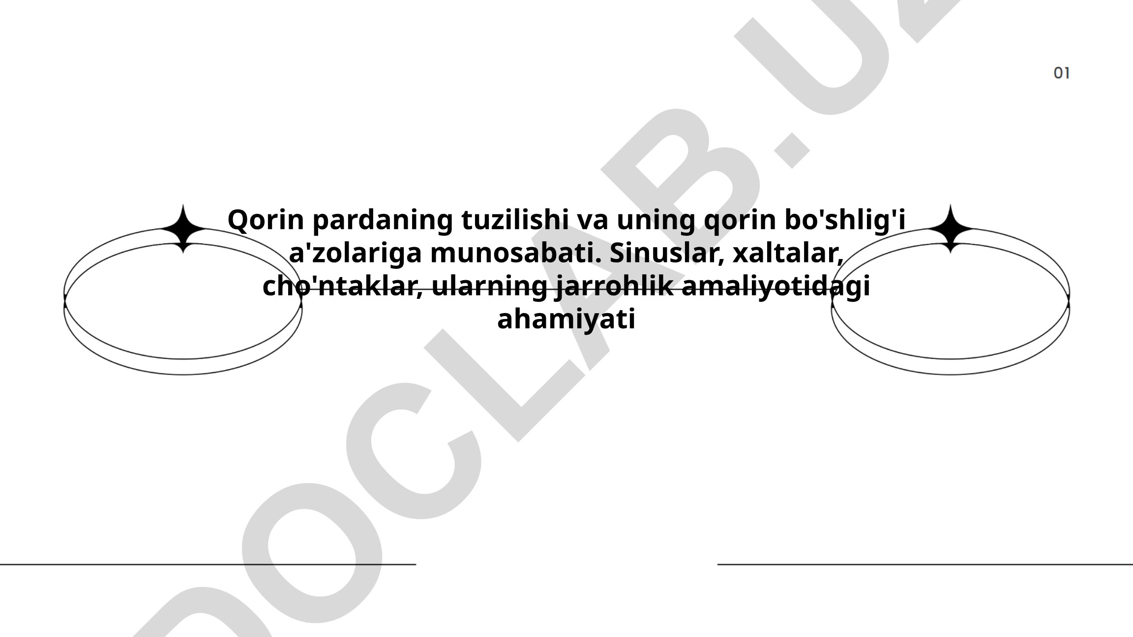 Qorin pardasining tuzilishi va jarrohlik amaliyotidagi ahamiyati