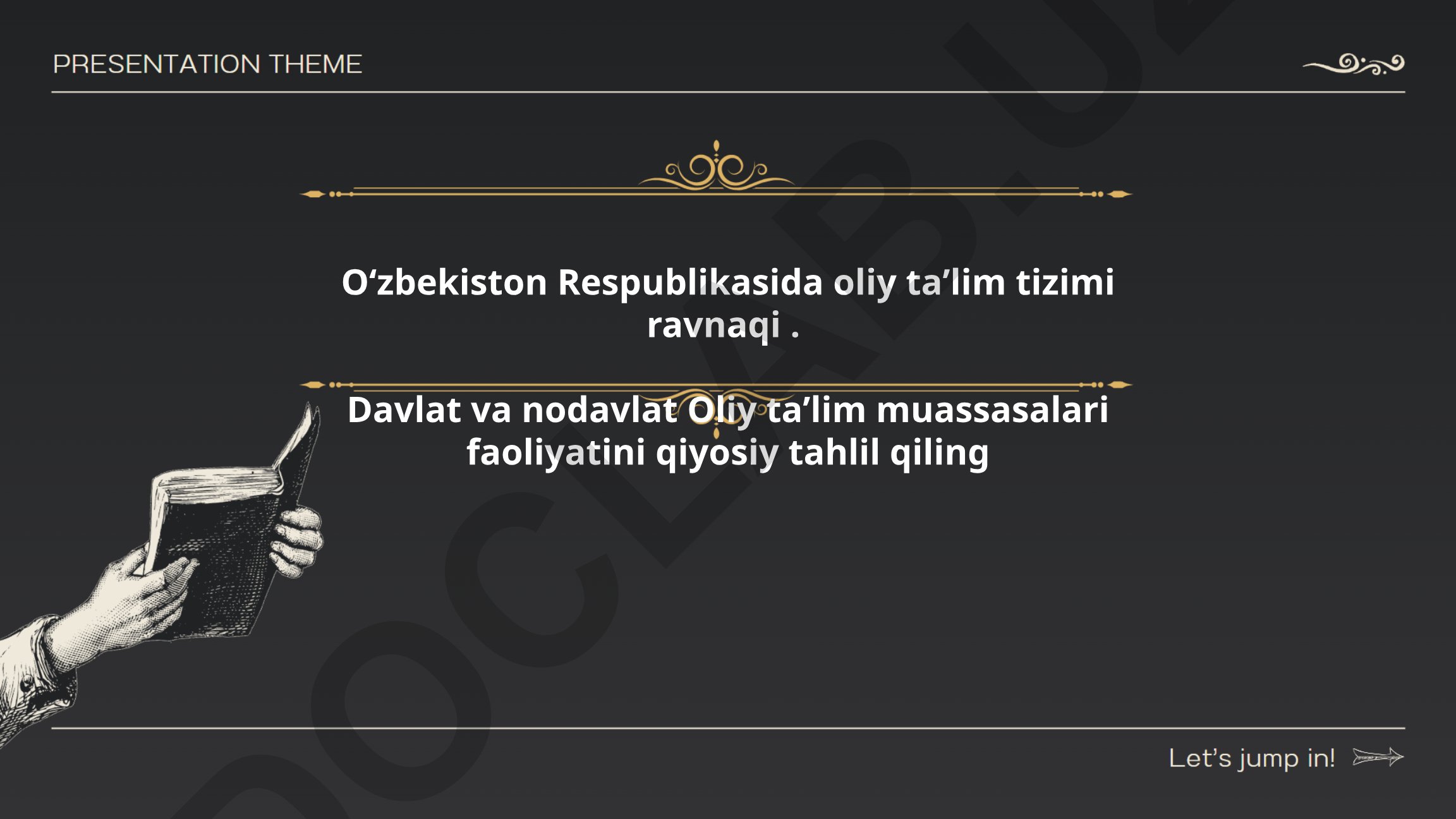 Oʻzbekistonda oliy taʼlim tizimi: davlat va nodavlat muassasalar faoliyatining qiyosiy tahlili