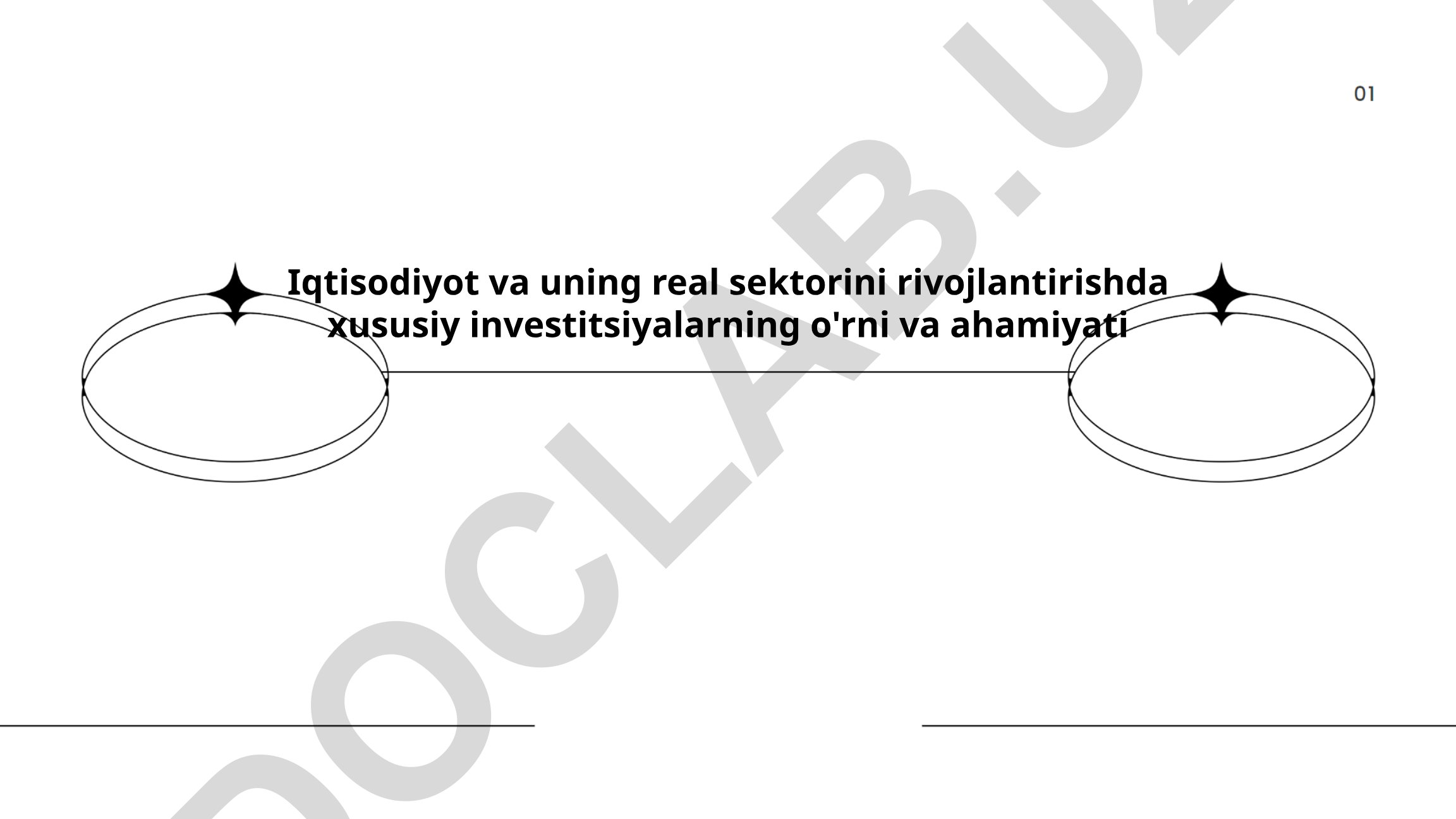 Iqtisodiyot va uning real sektorini rivojlantirishda xususiy investitsiyalarning o'rni va ahamiyati