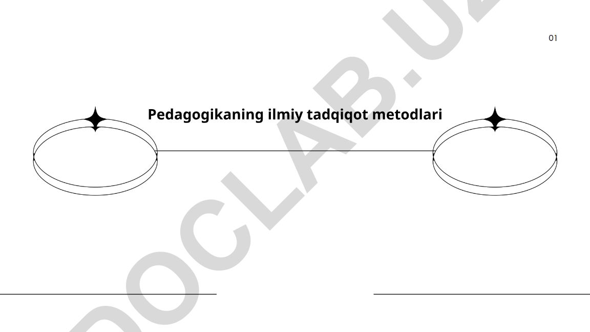 Pedagogikaning ilmiy tadqiqot metodlari