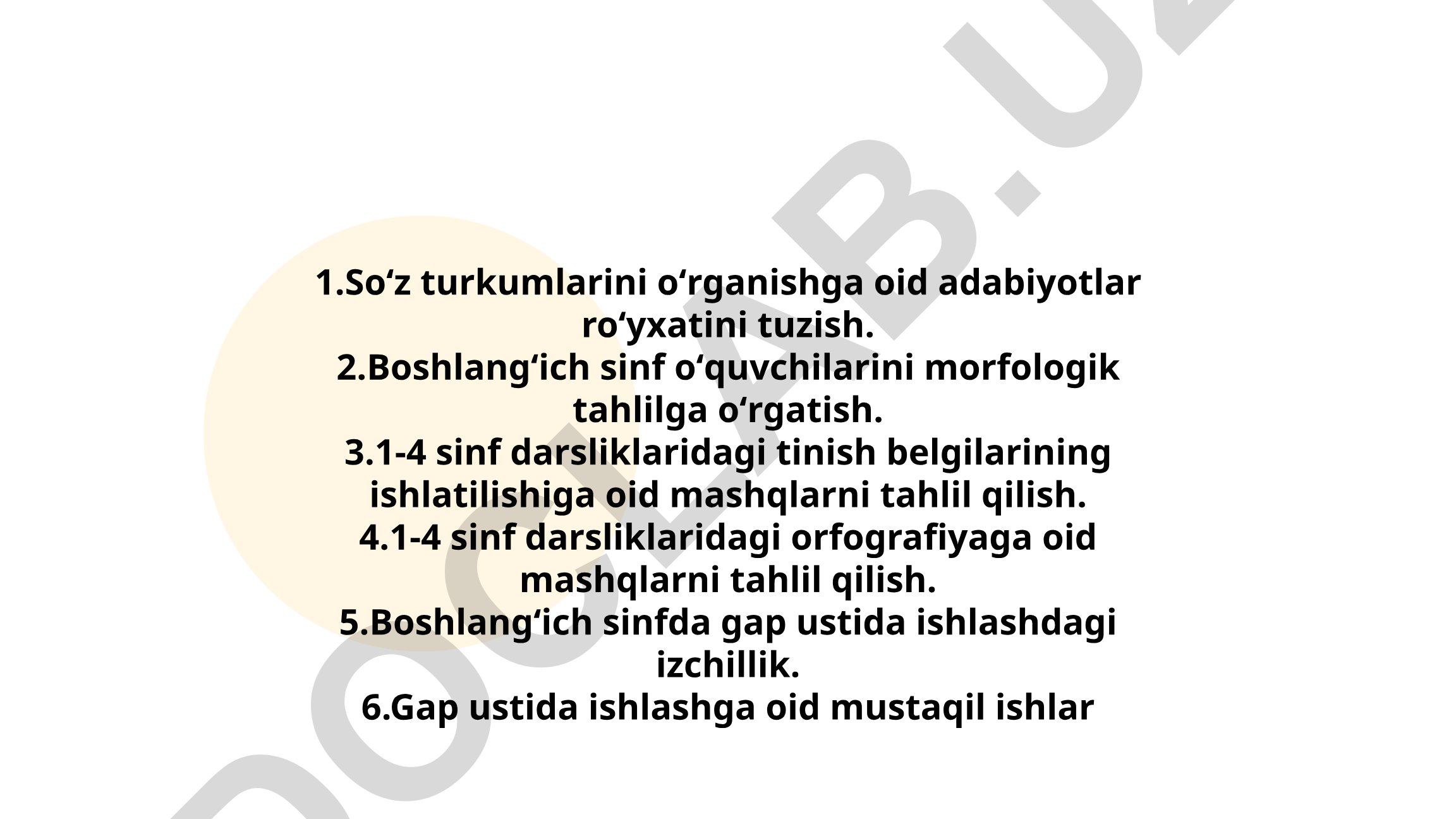 Boshlang'ich sinf o'quvchilariga morfologik tahlil va orfografiyani o'rgatish