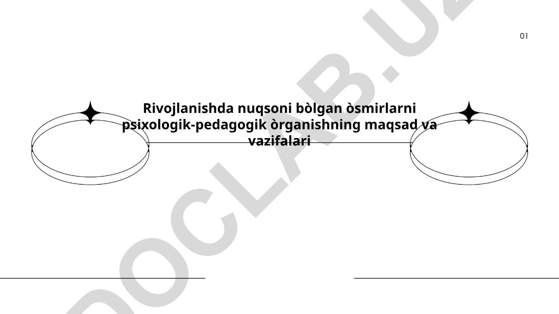 Rivojlanishda nuqsoni bo'lgan o'smirlarni psixologik-pedagogik o'rganishning maqsad va vazifalari