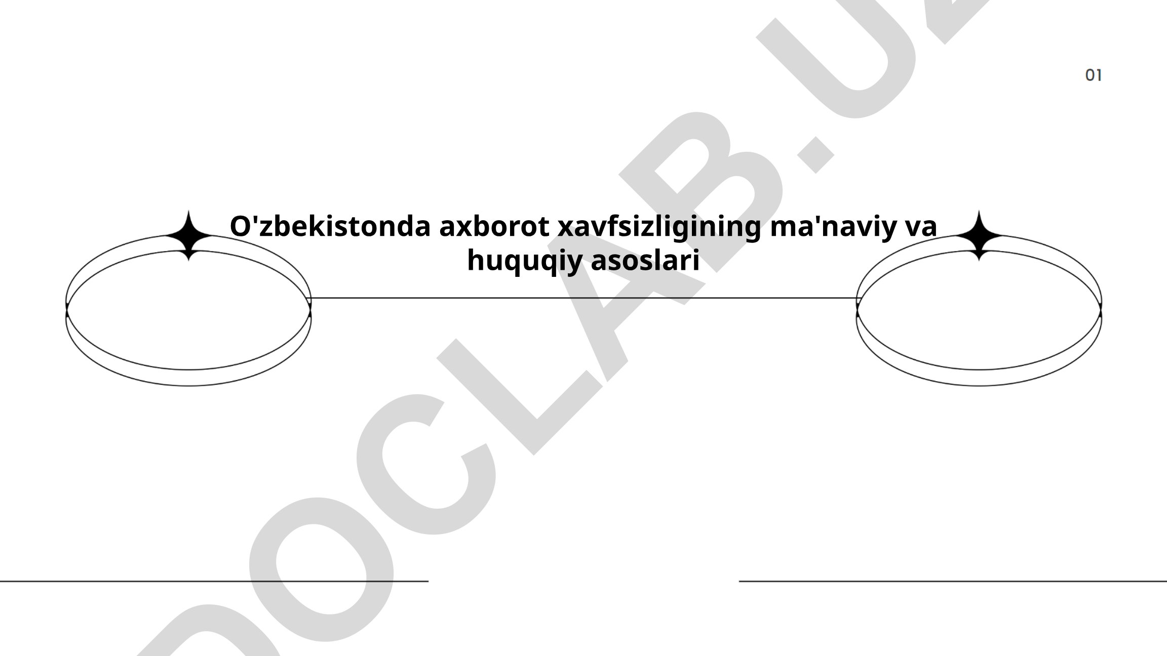 O'zbekistonda axborot xavfsizligining ma'naviy va huquqiy asoslari