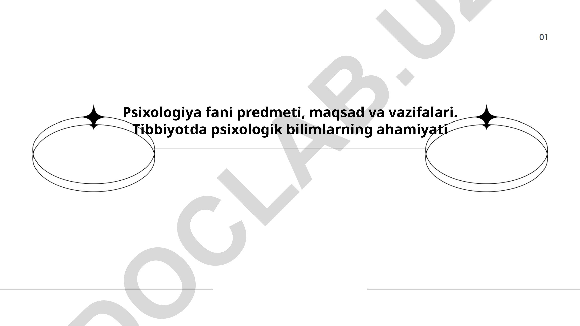 Psixologiya fani predmeti, maqsad va vazifalari. Tibbiyotda psixologik bilimlarning ahamiyati