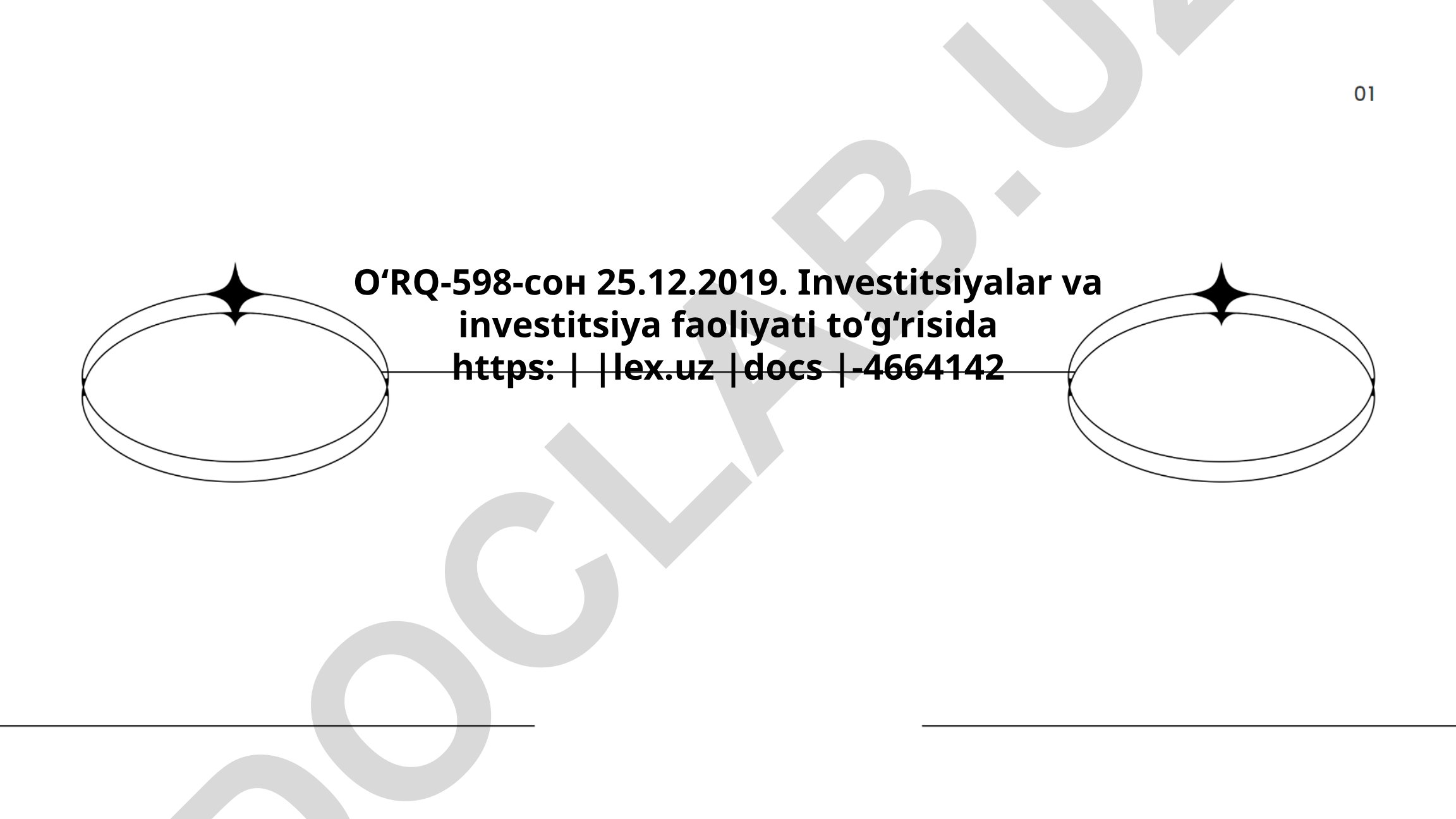 Investitsiyalar va investitsiya faoliyati to'g'risida