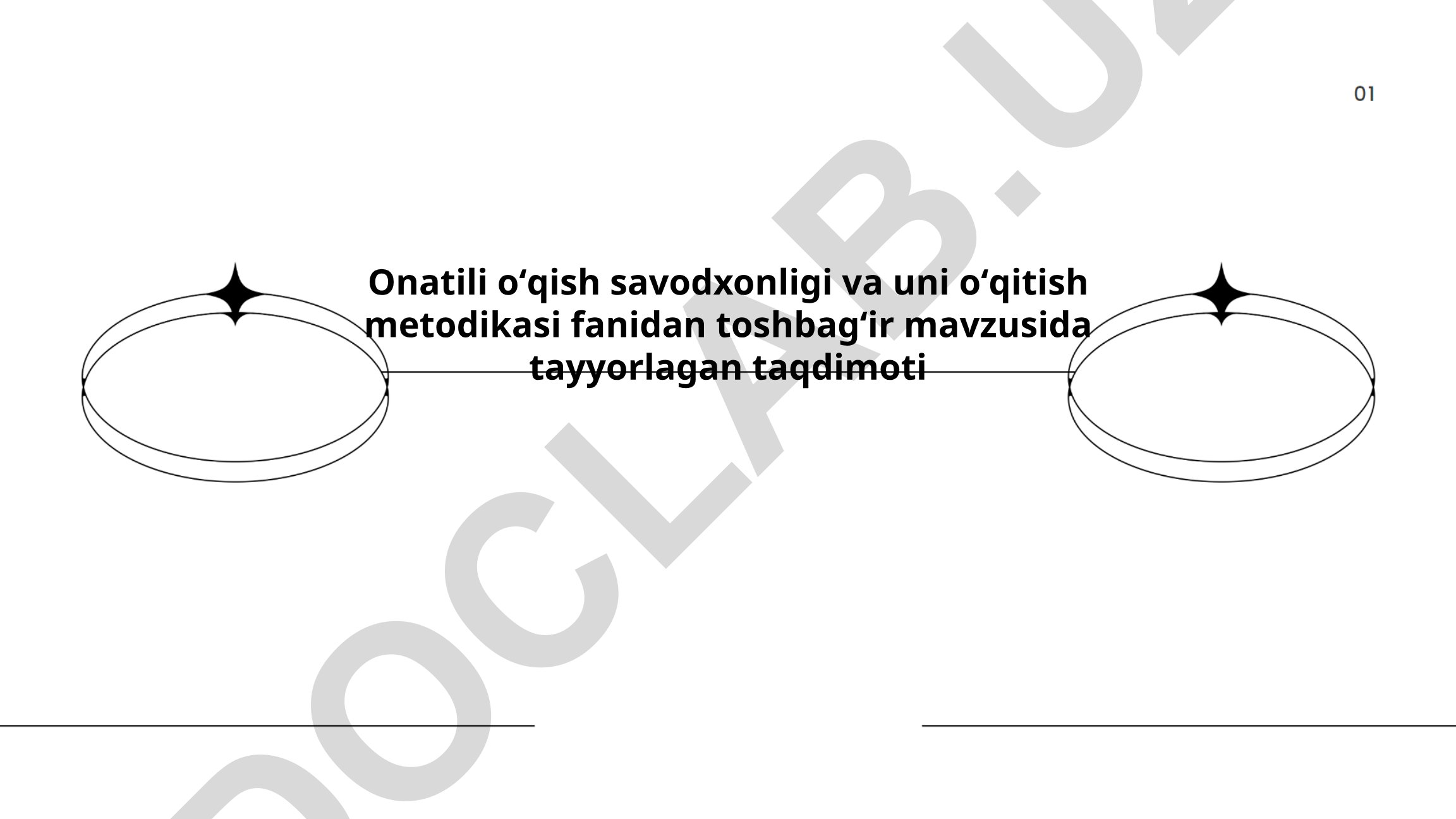 Onatili oʻqish savodxonligi va uni oʻqitish metodikasi fanidan toshbagʻir mavzusida tayyorlagan taqdimoti