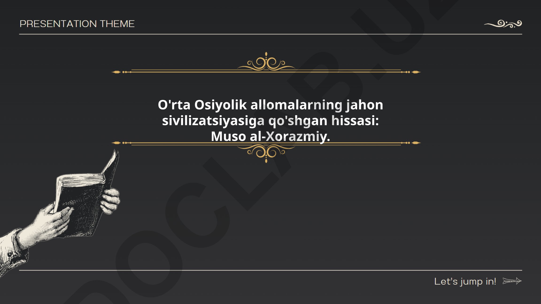 O'rta Osiyolik allomalarning jahon sivilizatsiyasiga qo'shgan hissasi: Muso al-Xorazmiy